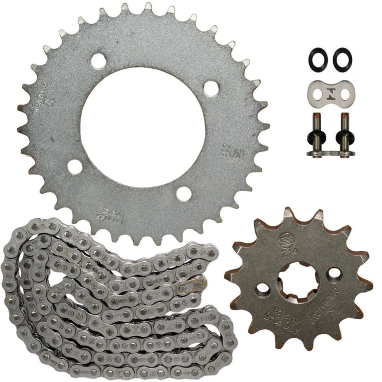 Kit Relação Transmissão com Retentor Pop 100 2007-2015 Biz 125 2006-2025