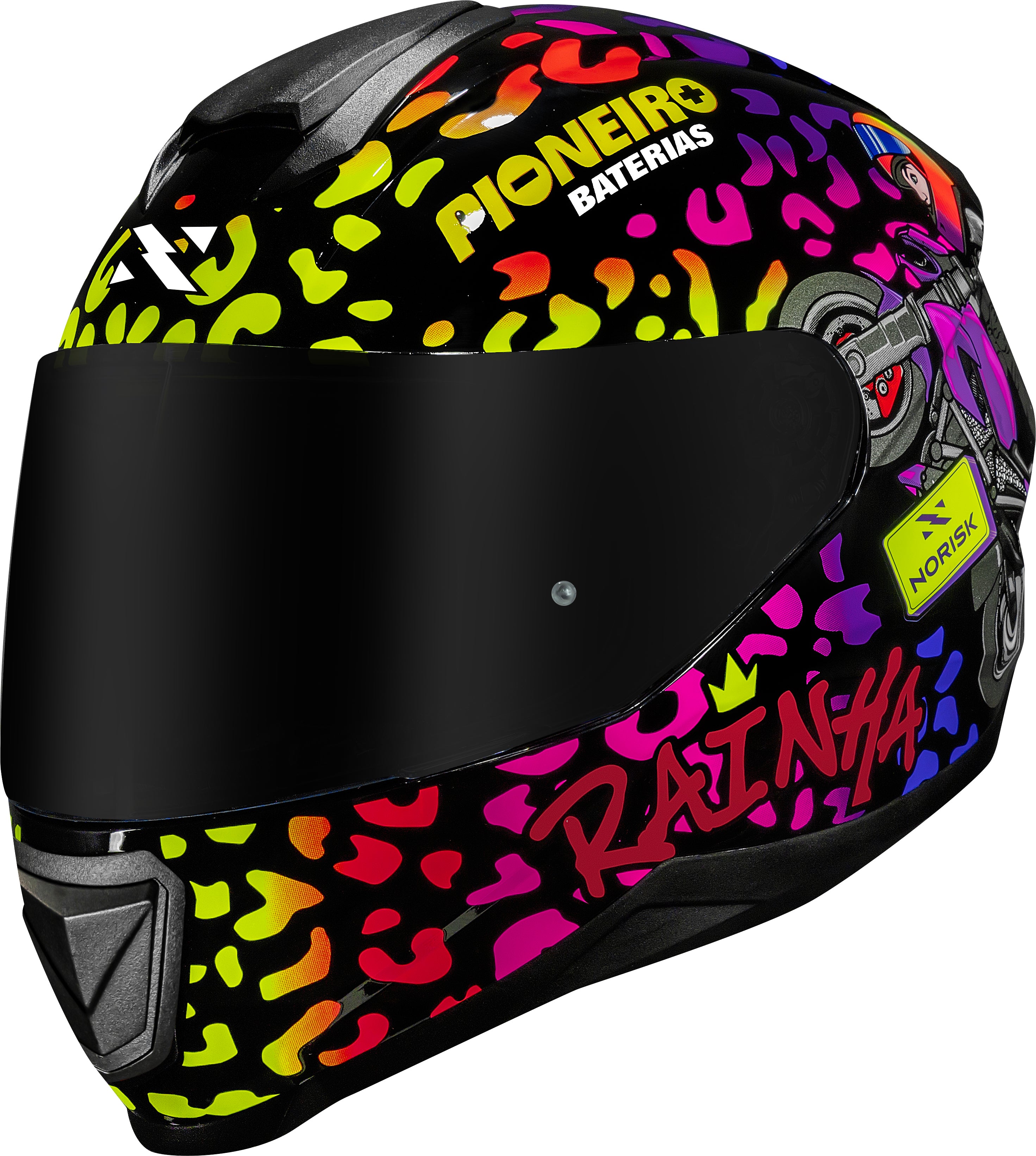 Capacete Norisk Razor Fany Whelling Réplica