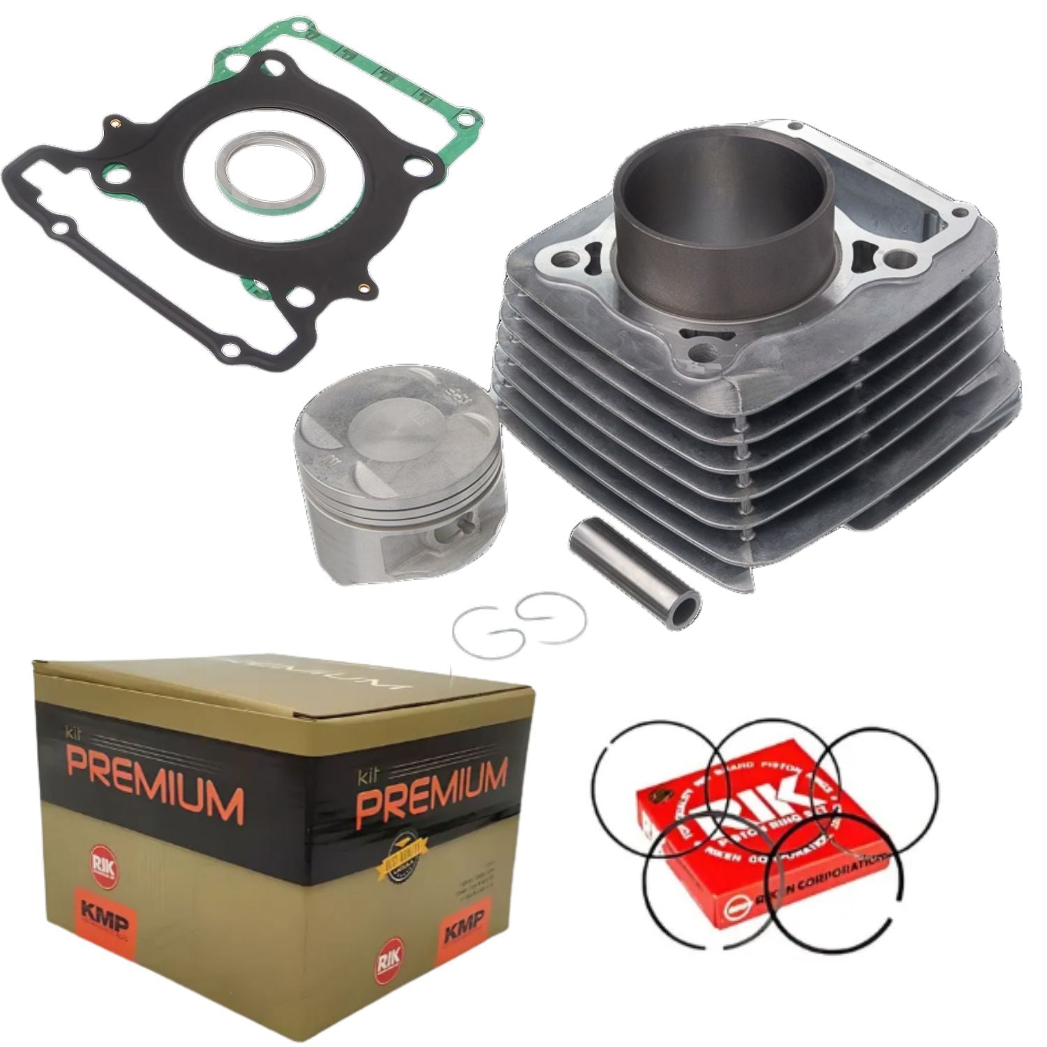 KIT COM CILINDRO PISTAO KMP CBX 250 2001 A 2008