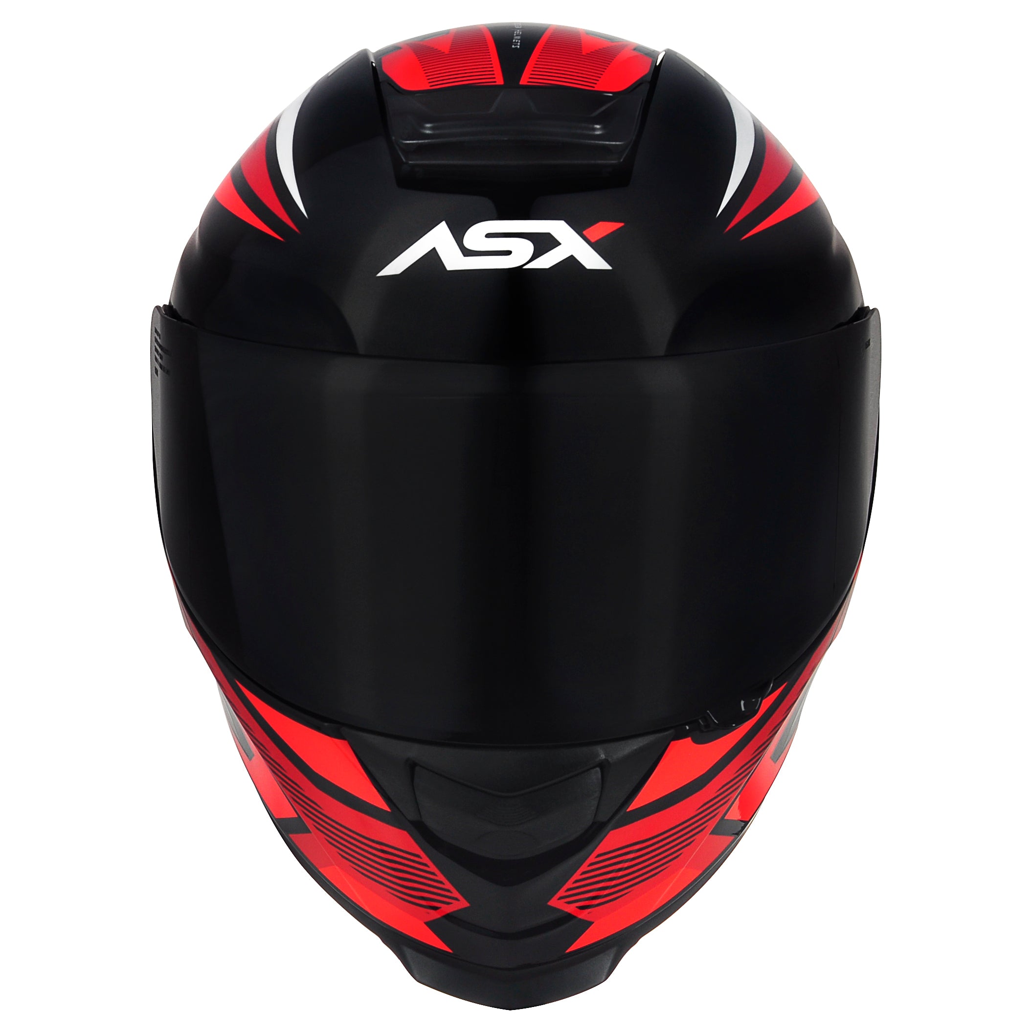 Capacete ASX Eagle Street Brilho Preto/Vermelho/Branco