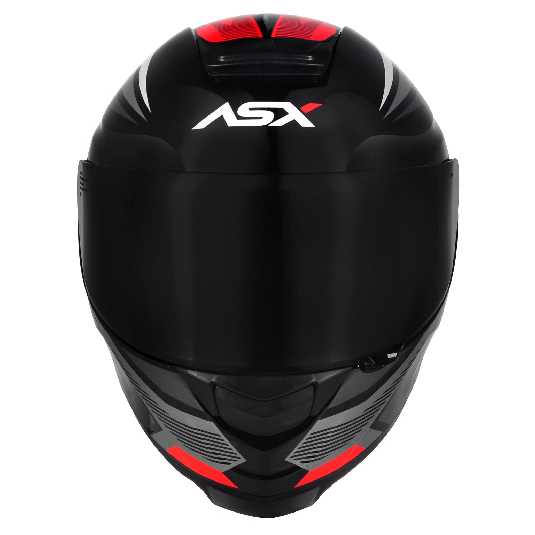 Capacete ASX Eagle Street Brilho Preto/Grafite/Branco