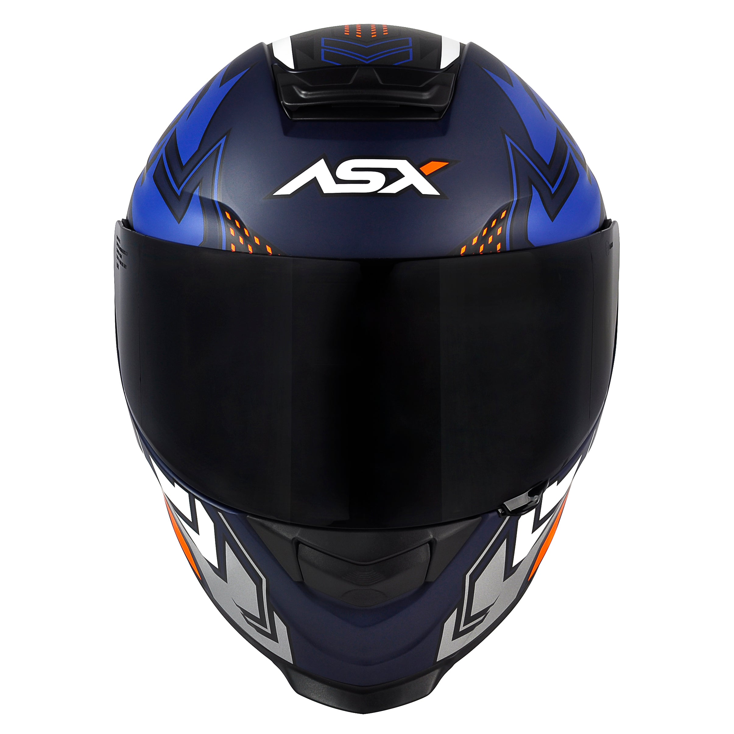 Capacete ASX Eagle Racing Diagon Fosco/Azul/Branco