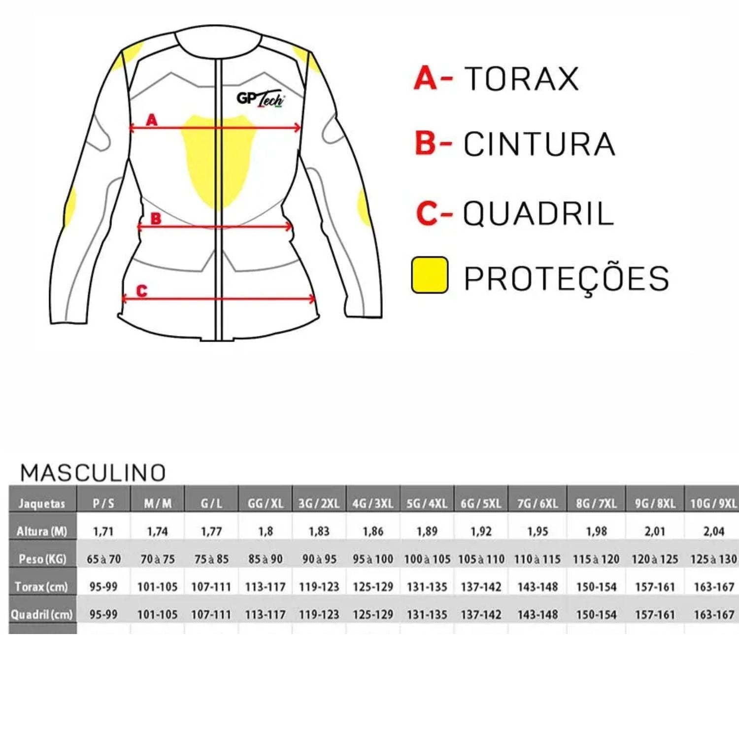Jaqueta de motoqueiro GP Tech Verona Preto Cinza