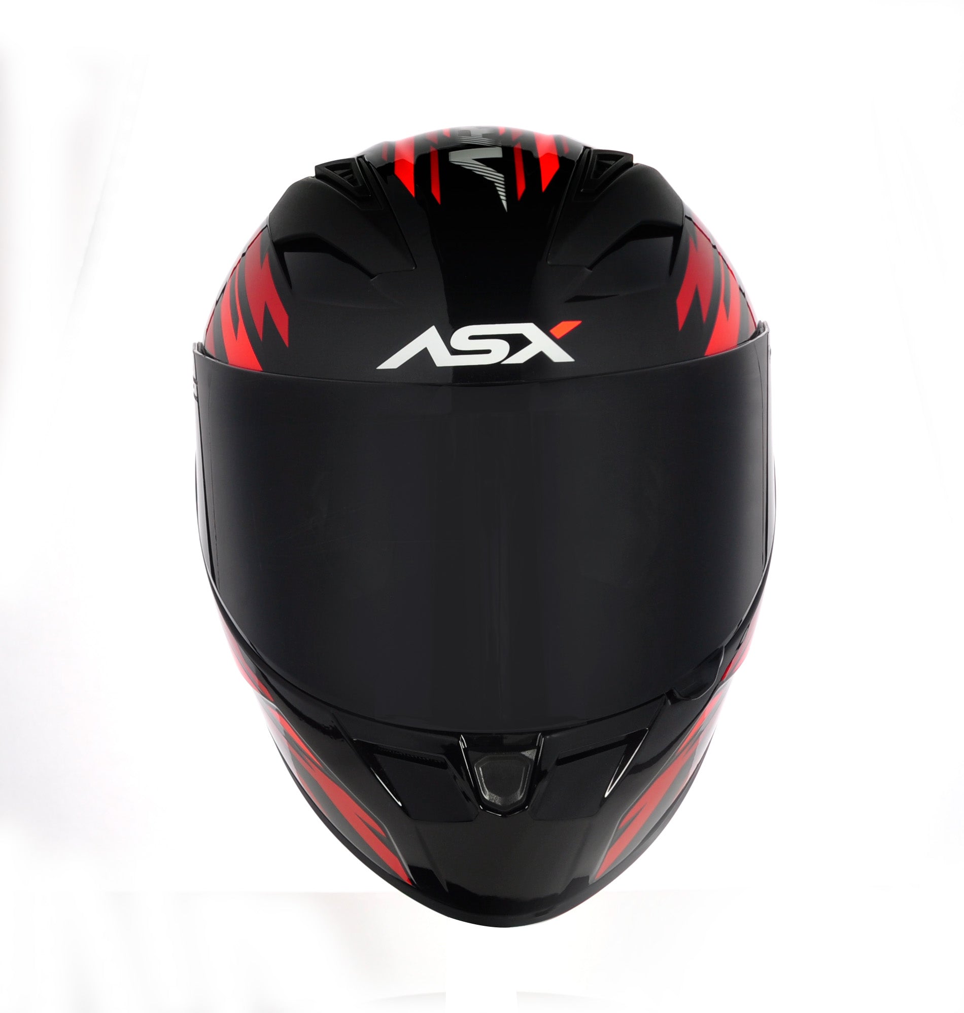 Capacete ASX City Arrow Brilho Preto/Vermelho/Branco