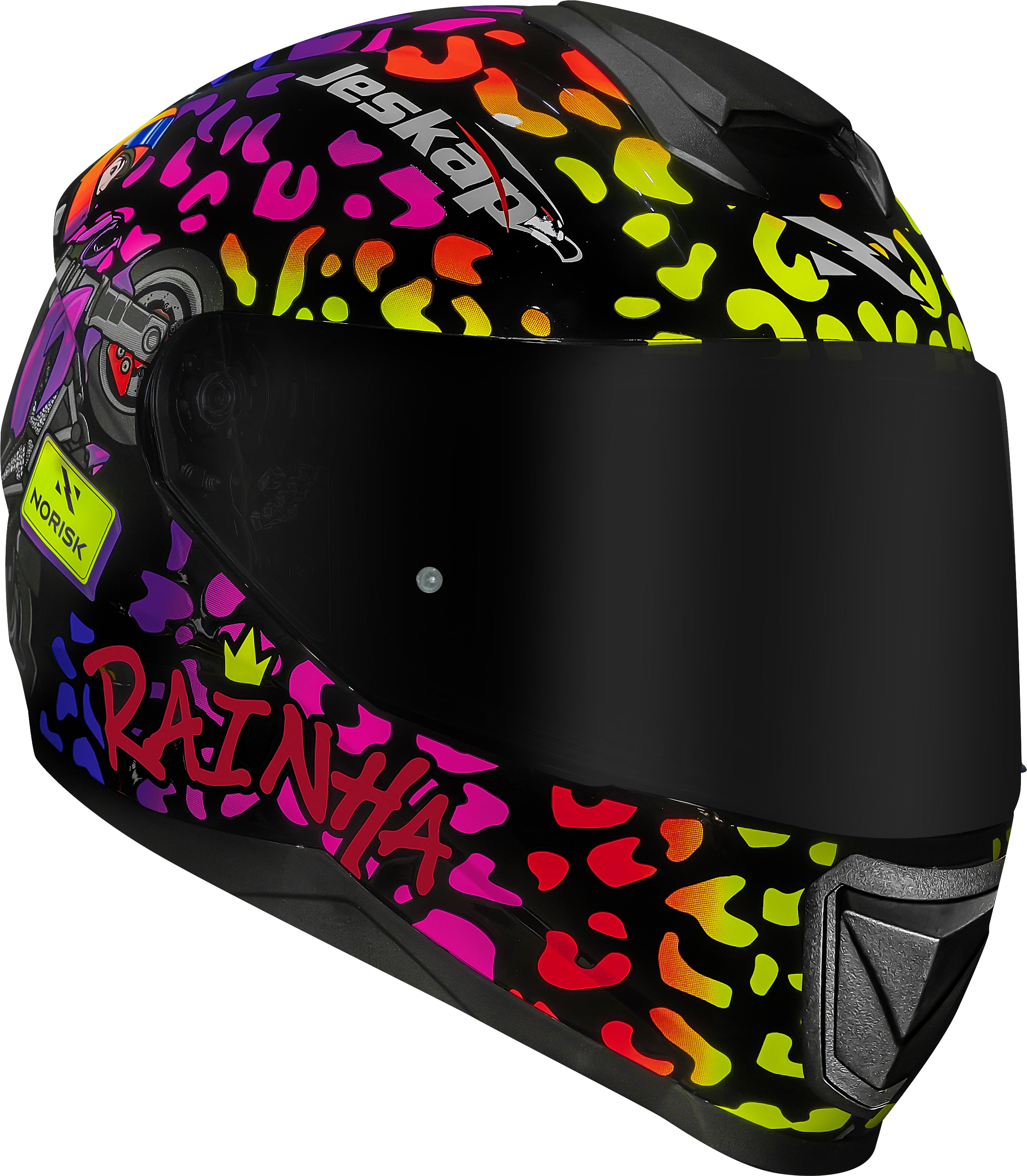 Capacete Norisk Razor Fany Whelling Réplica