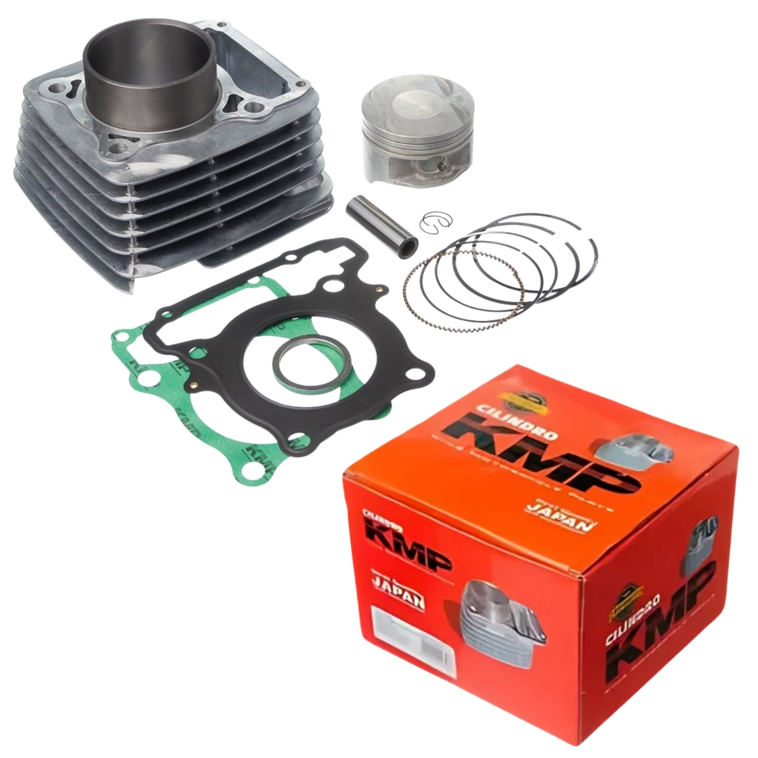 KIT COM CILINDRO PISTAO KMP HONDA CBX TWISTER 250 2001 A 2008