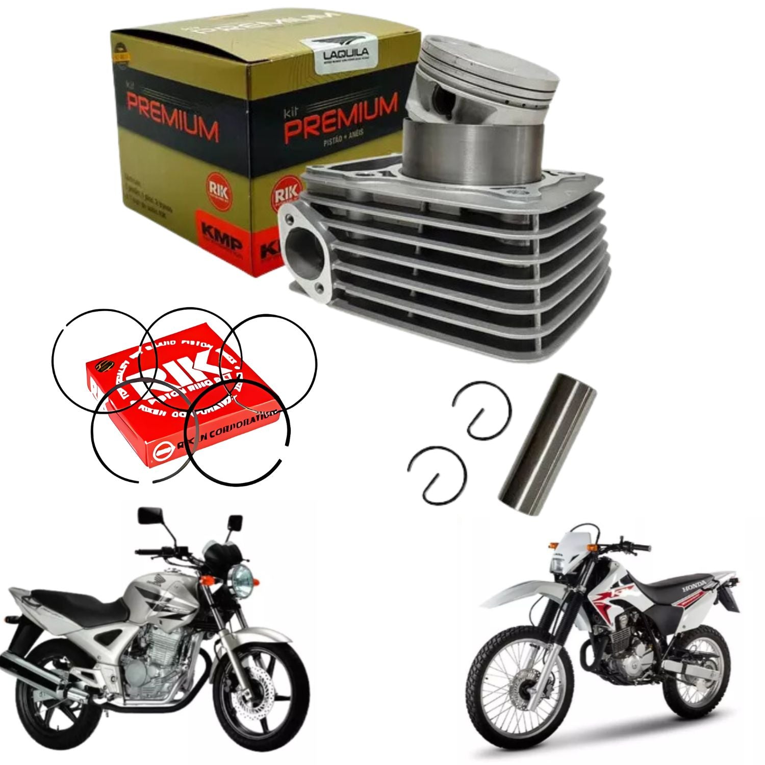 KIT PREMIUM COM CILINDRO PISTAO KMP HONDA CBX 290