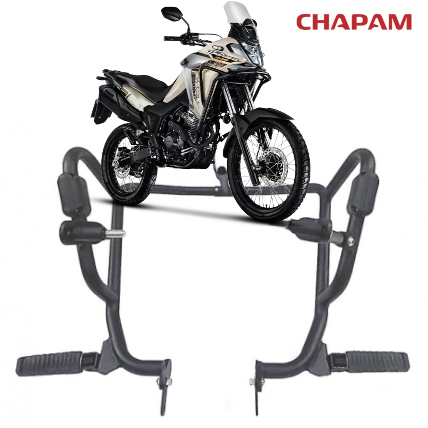 Protetor Motor Carenagem Honda Sahara 2024 2025+ Com Pedaleira
