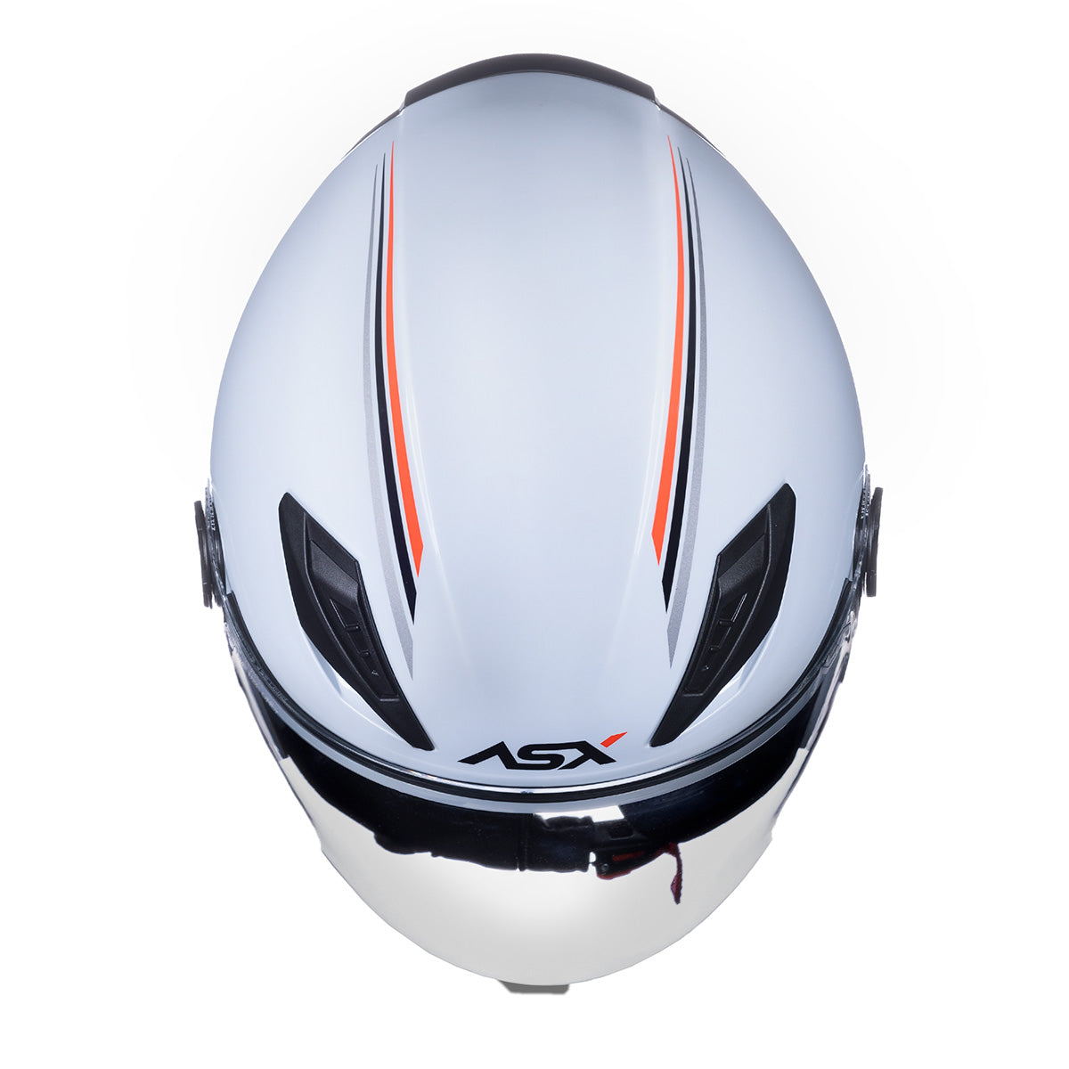 Capacete ASX City Air Brilho Solid Branco