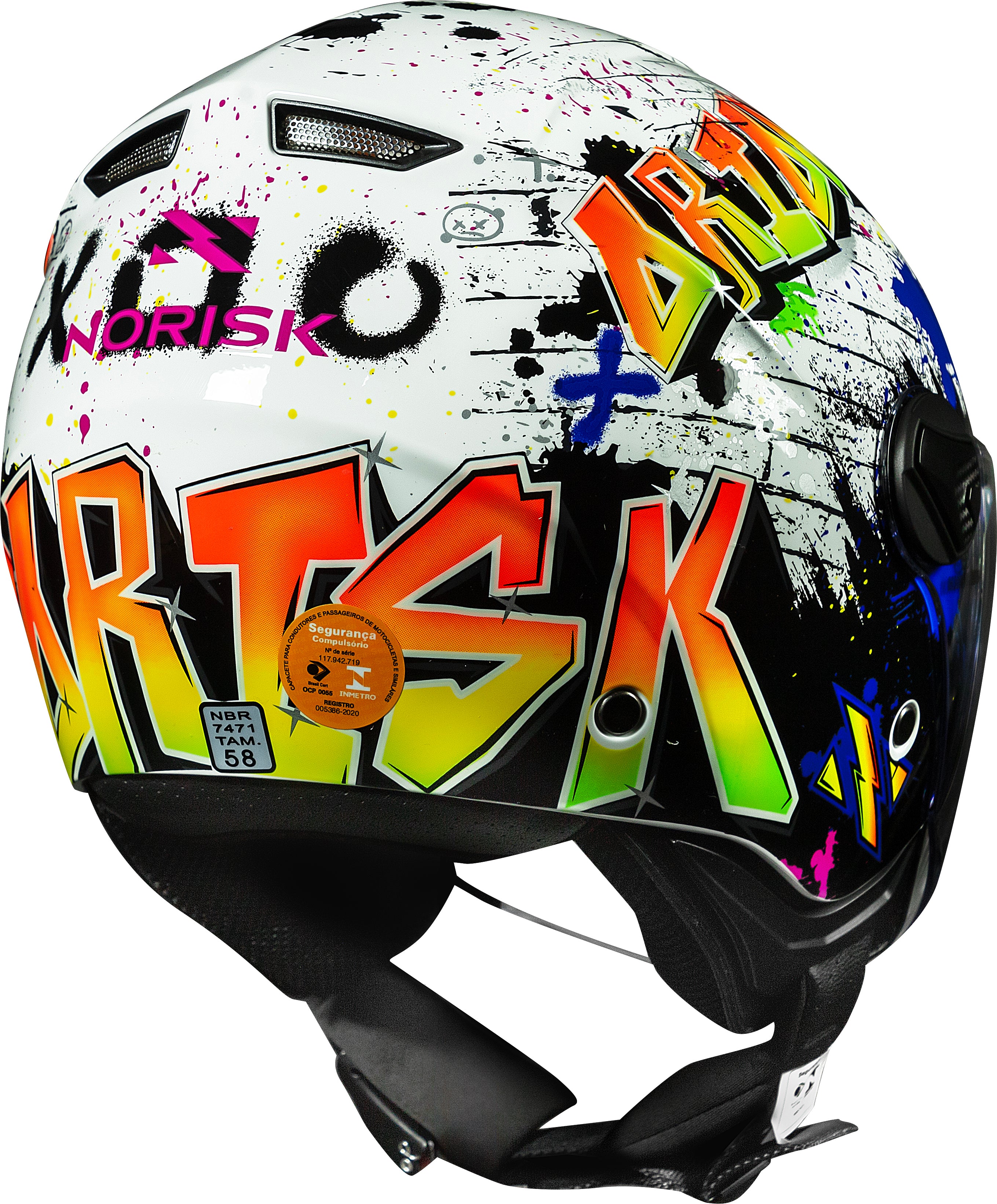 Capacete Norisk Orion Shine Branco