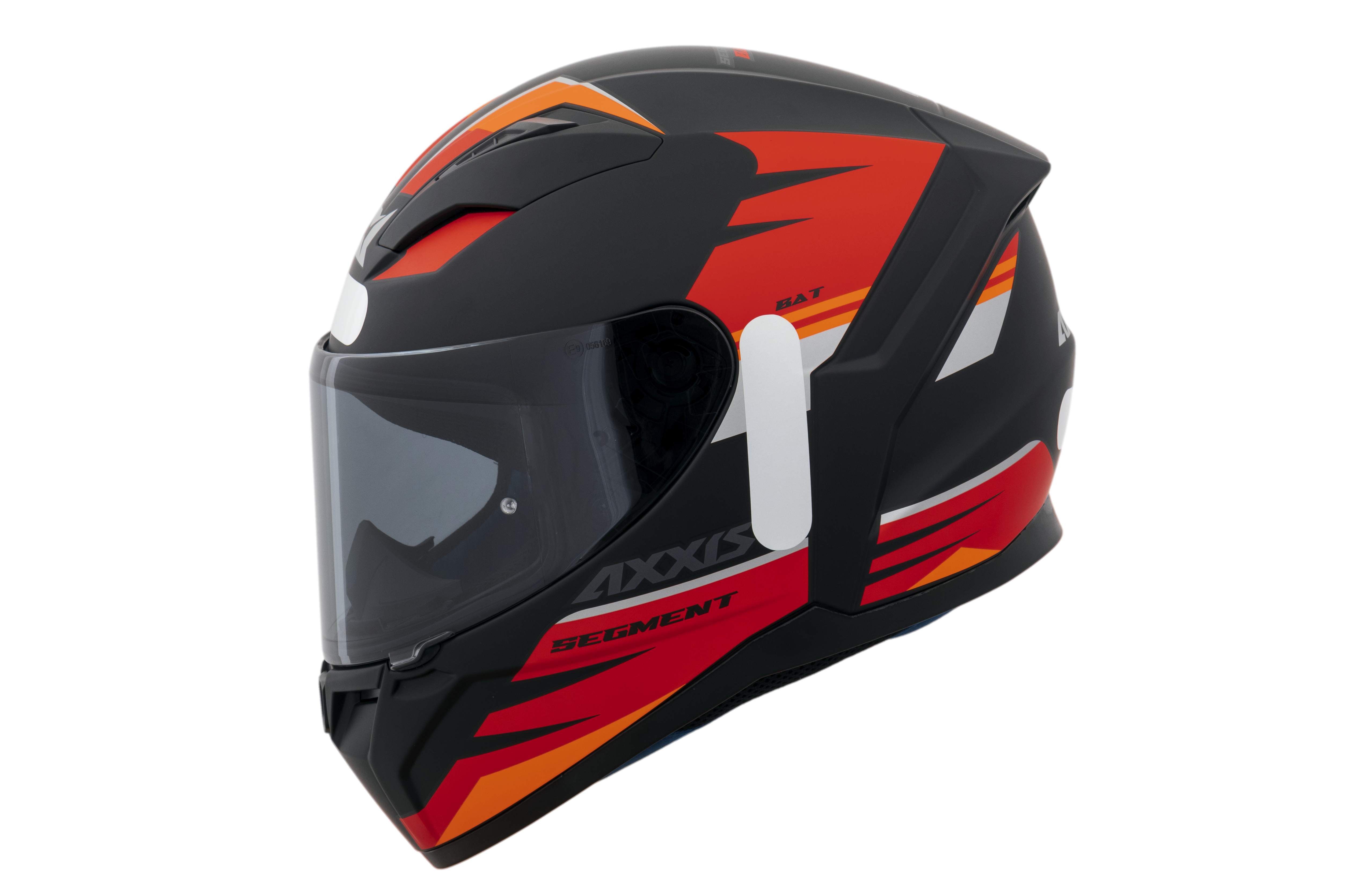 Capacete Axxis Segment Bat B5 Vermelho Flourescente Matte