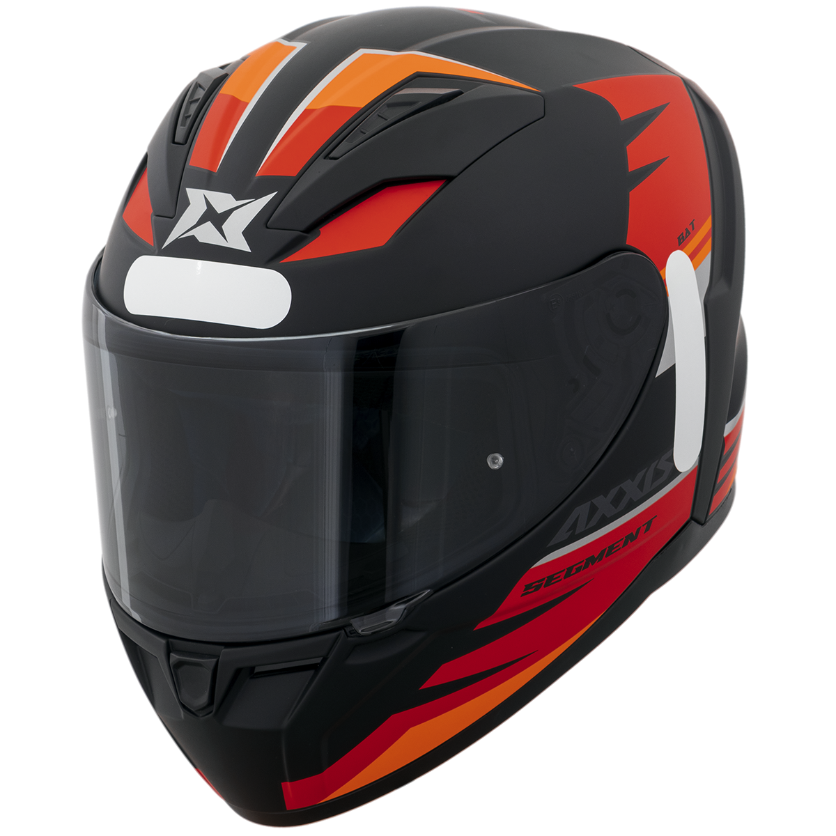Capacete Axxis Segment Bat B5 Vermelho Flourescente Matte