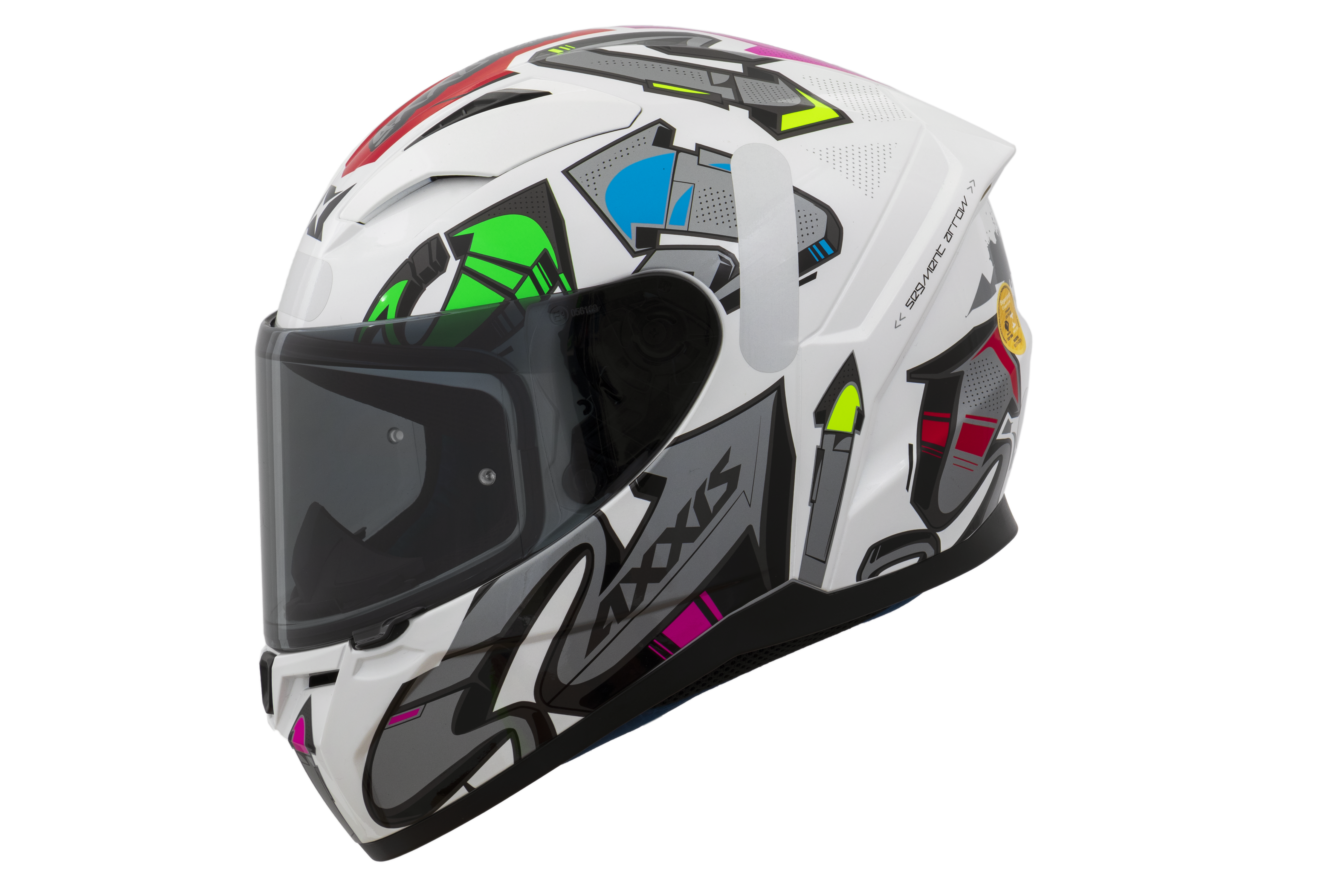 Capacete Axxis Segment Arrows A2 Cinza Brilho