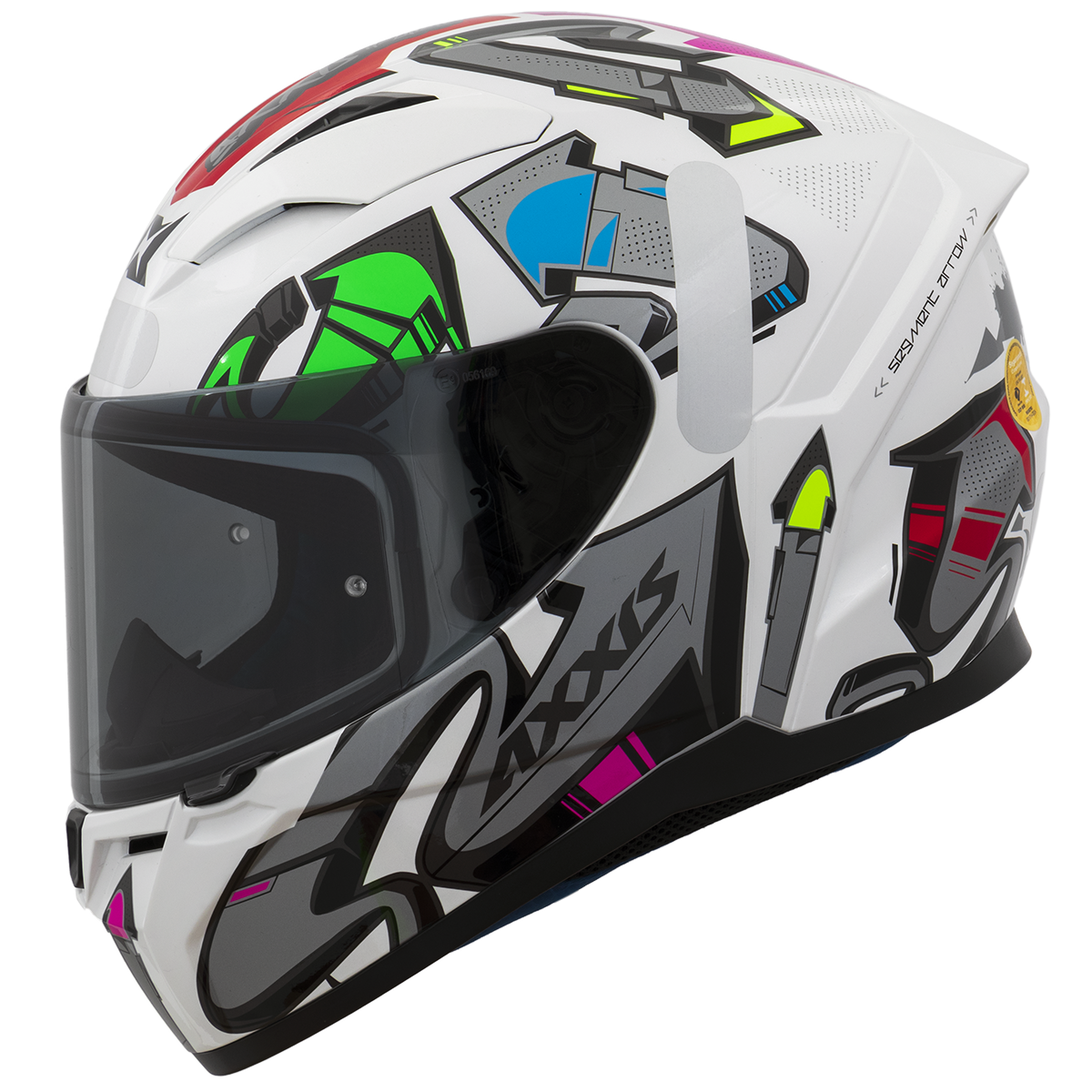 Capacete Axxis Segment Arrows A2 Cinza Brilho