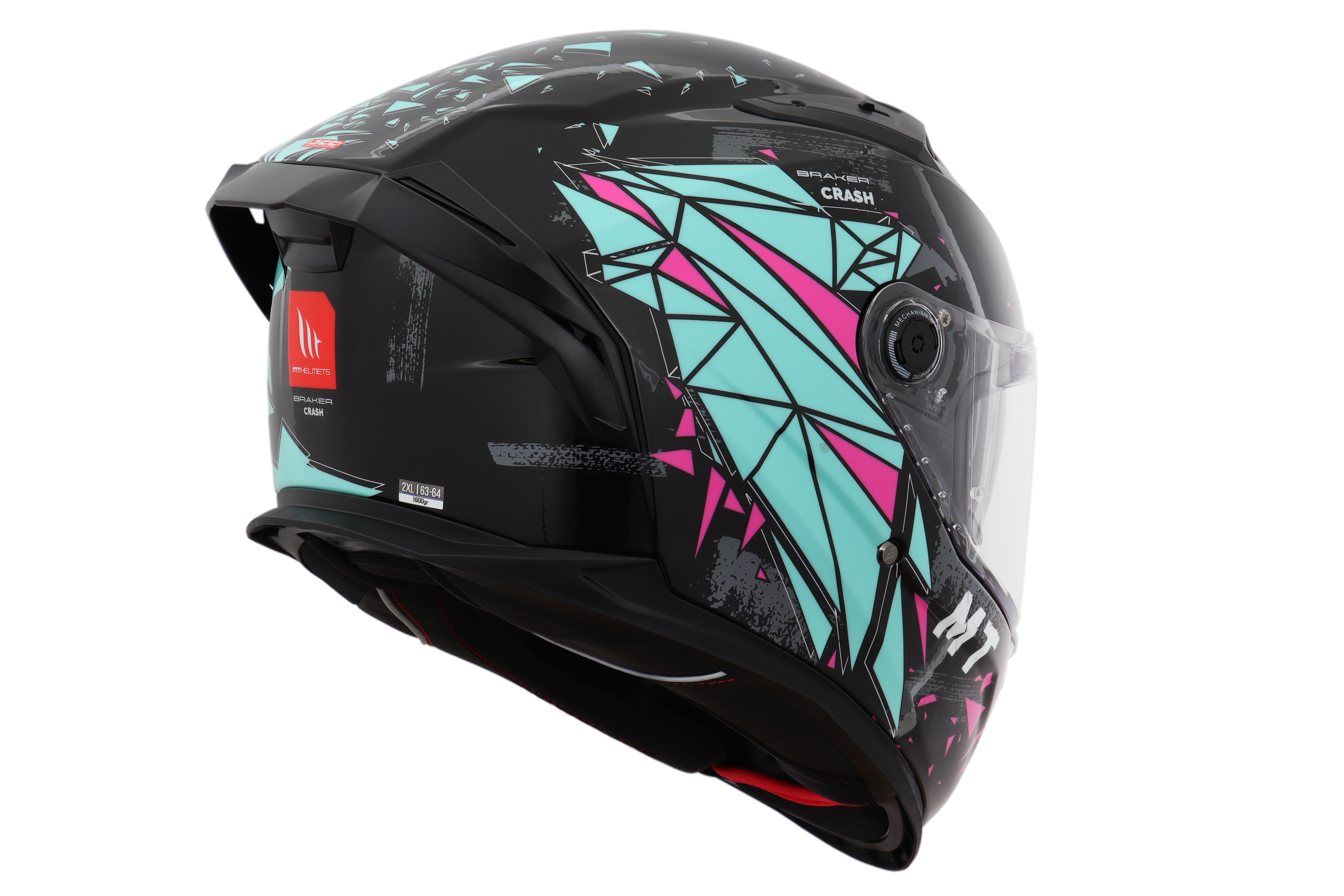 Capacete Mt Helmets Braker SV Crash B8 Preto Brilho
