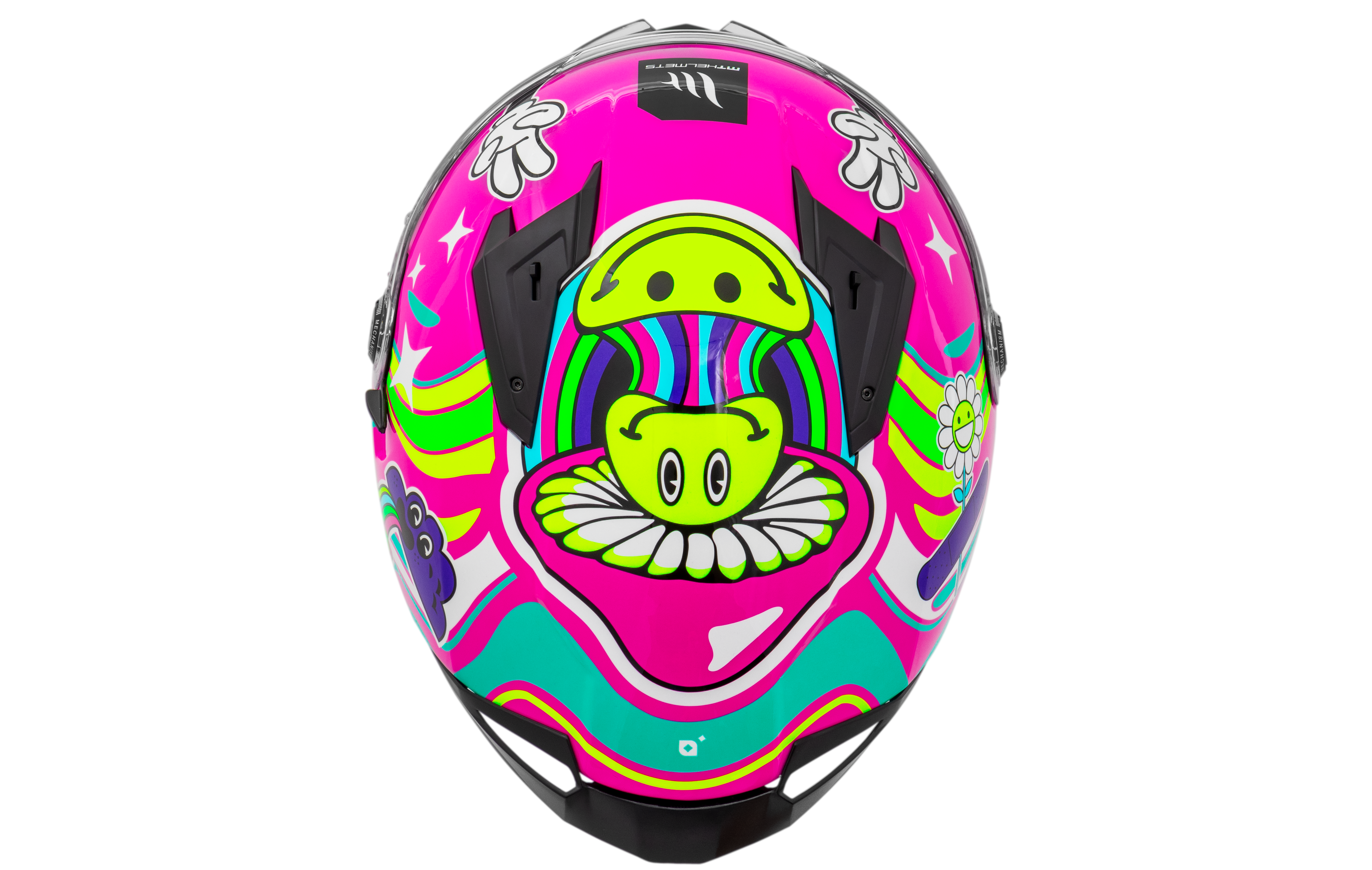 Capacete Mt Helmets Braker SV Trip C8 Rosa Brilho