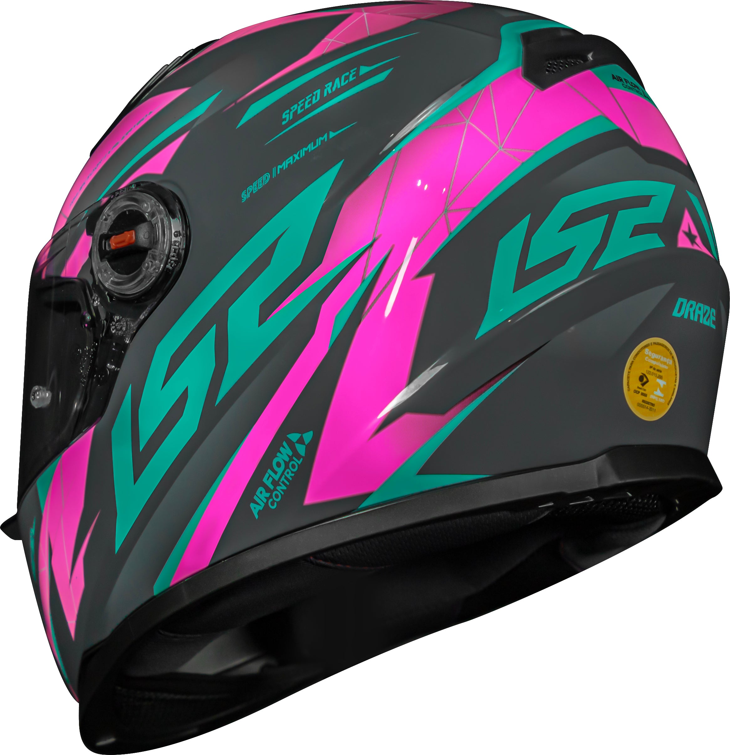 Capacete Ls2 Ff358 Classic Draze Rosa Cinza