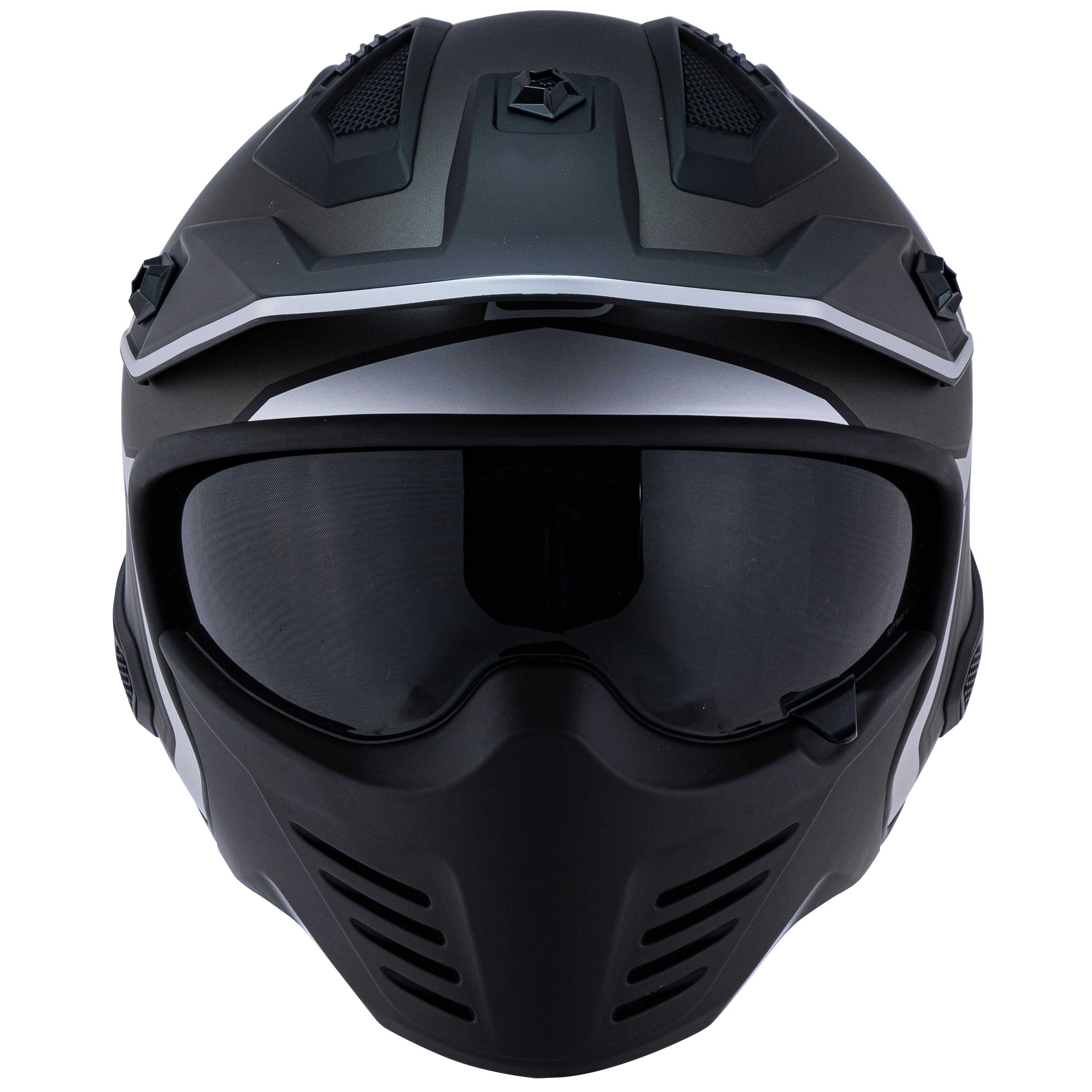 Capacete Norisk Darth Outline Matte Preto Prata
