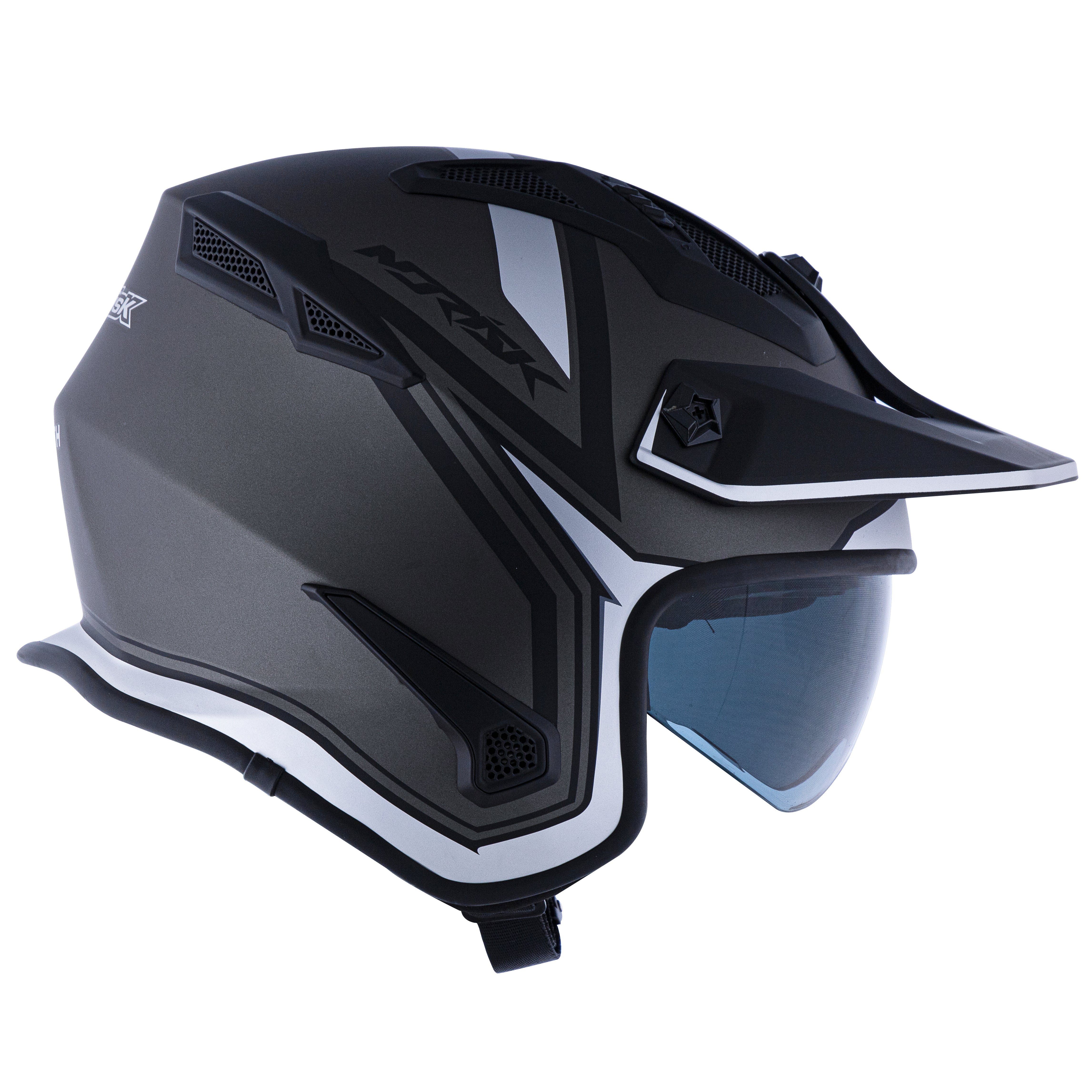 Capacete Norisk Darth Outline Matte Preto Prata