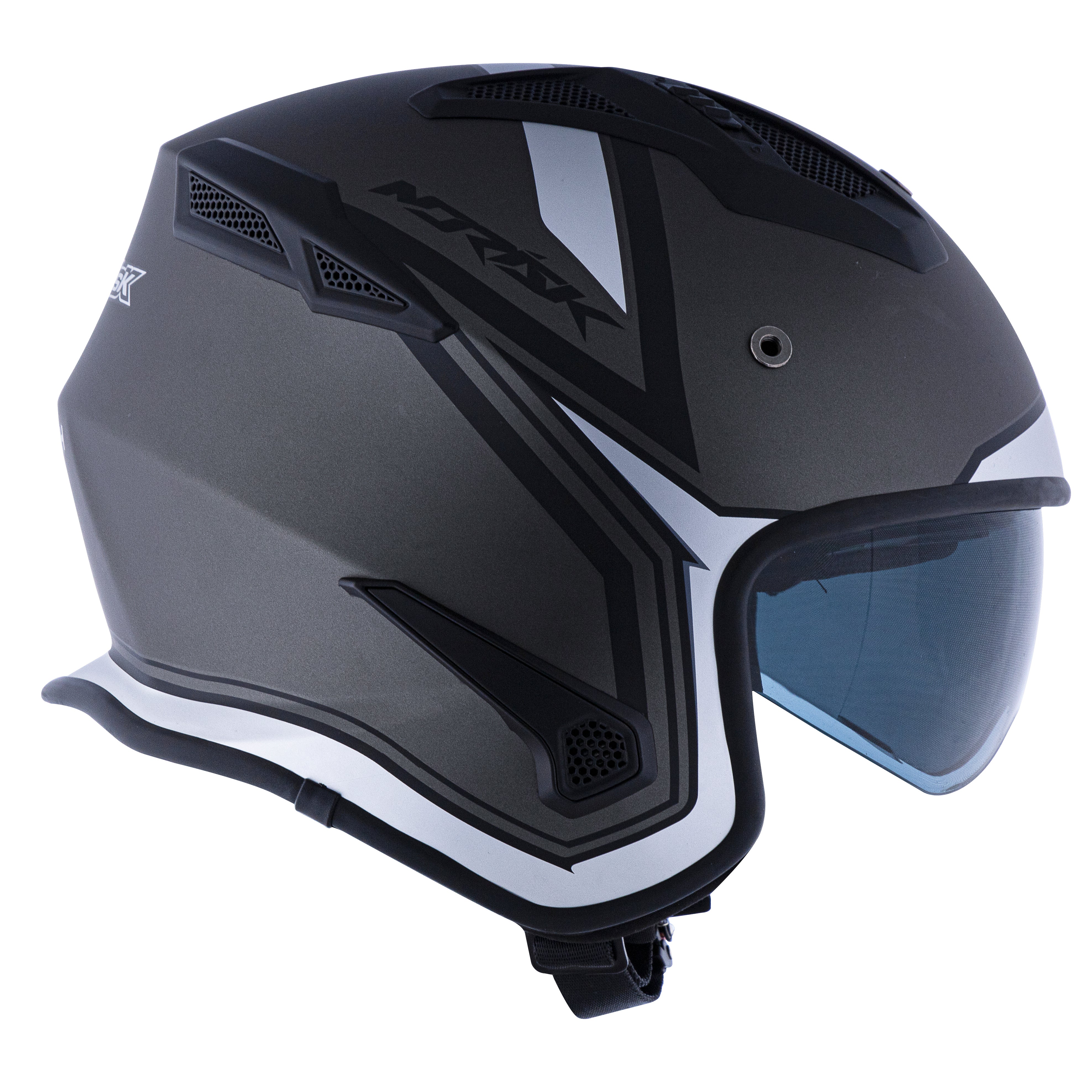 Capacete Norisk Darth Outline Matte Preto Prata