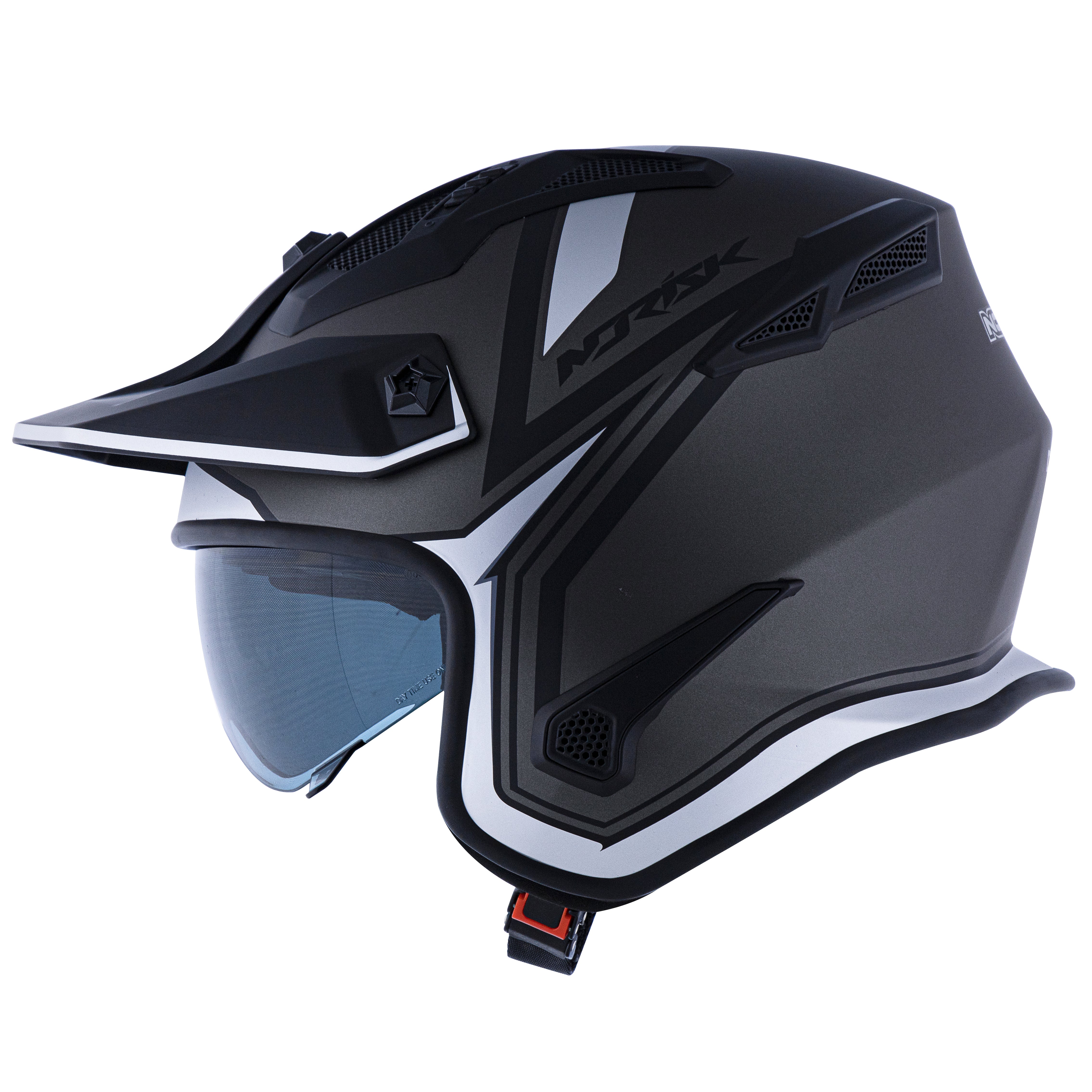 Capacete Norisk Darth Outline Matte Preto Prata