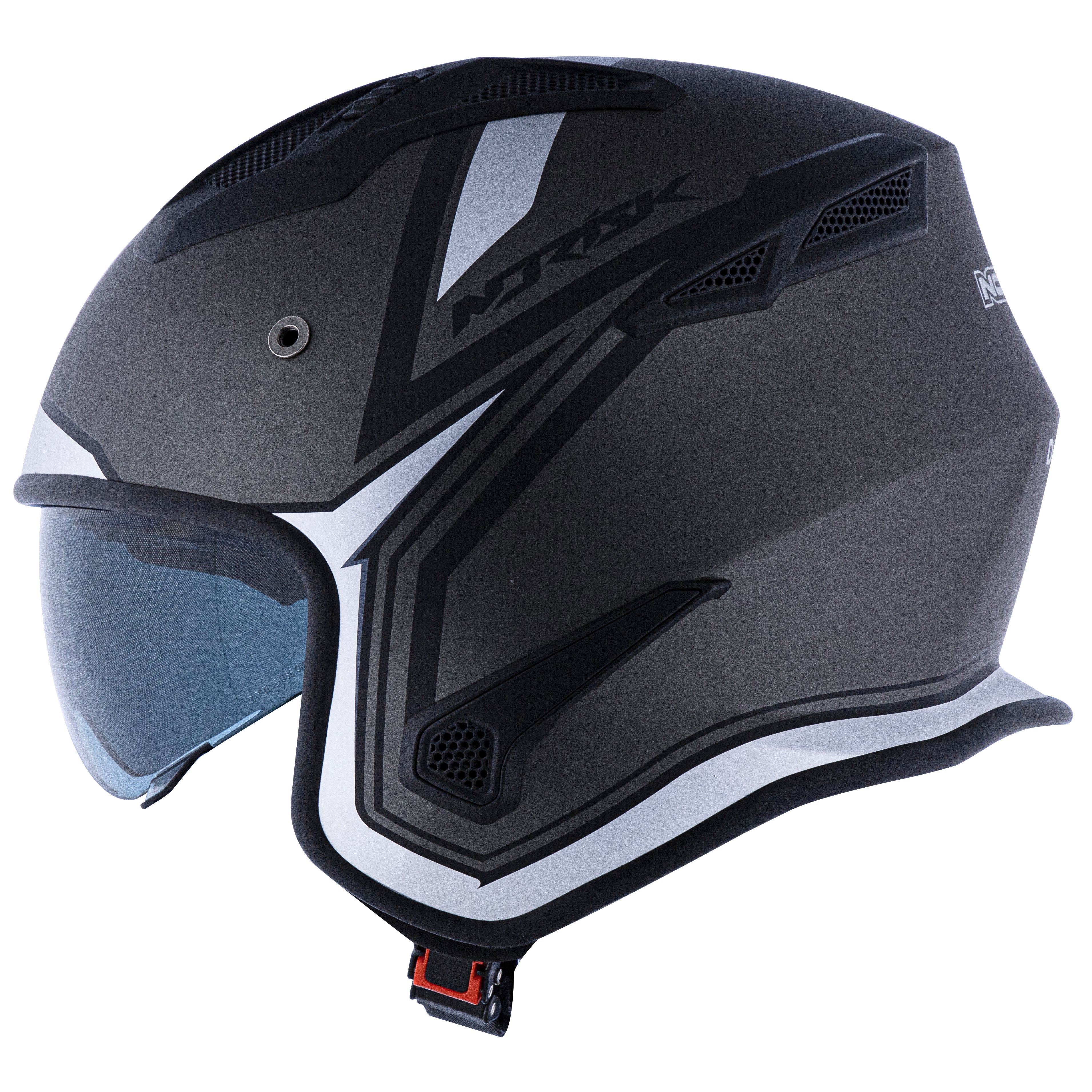 Capacete Norisk Darth Outline Matte Preto Prata