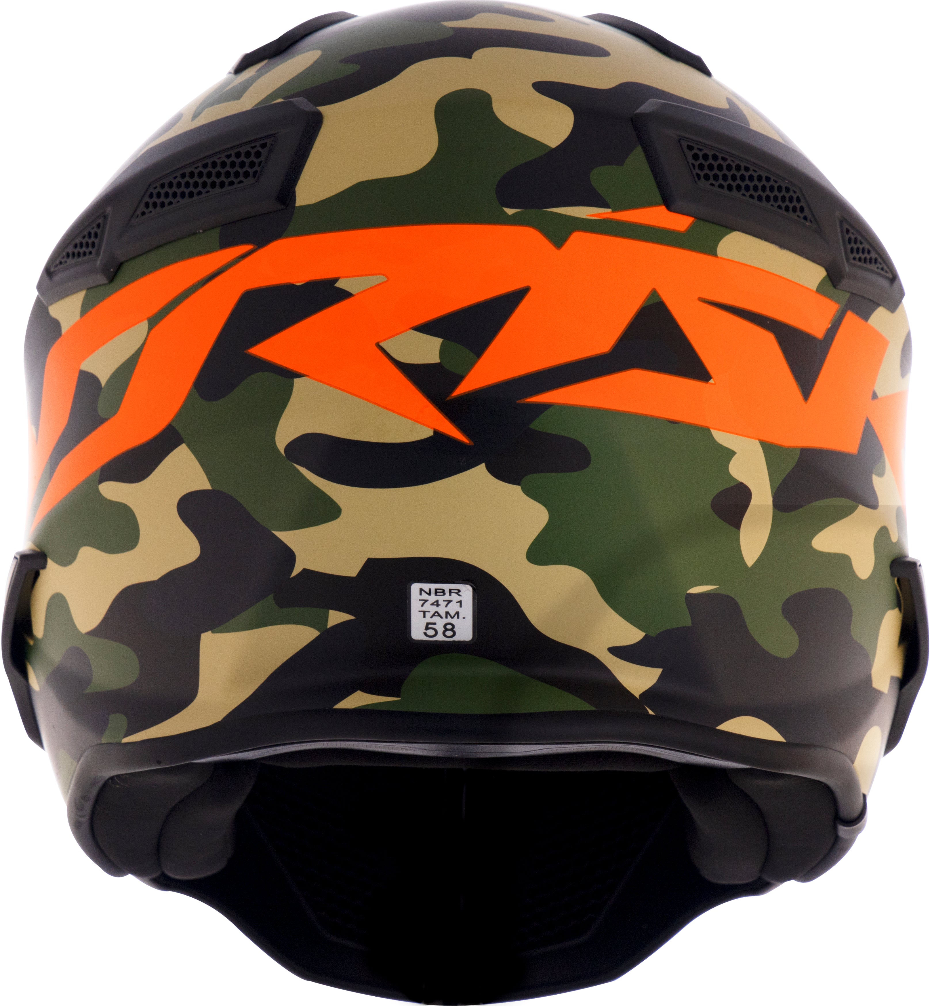 Capacete Norisk Darth Aircraft Camo Laranja