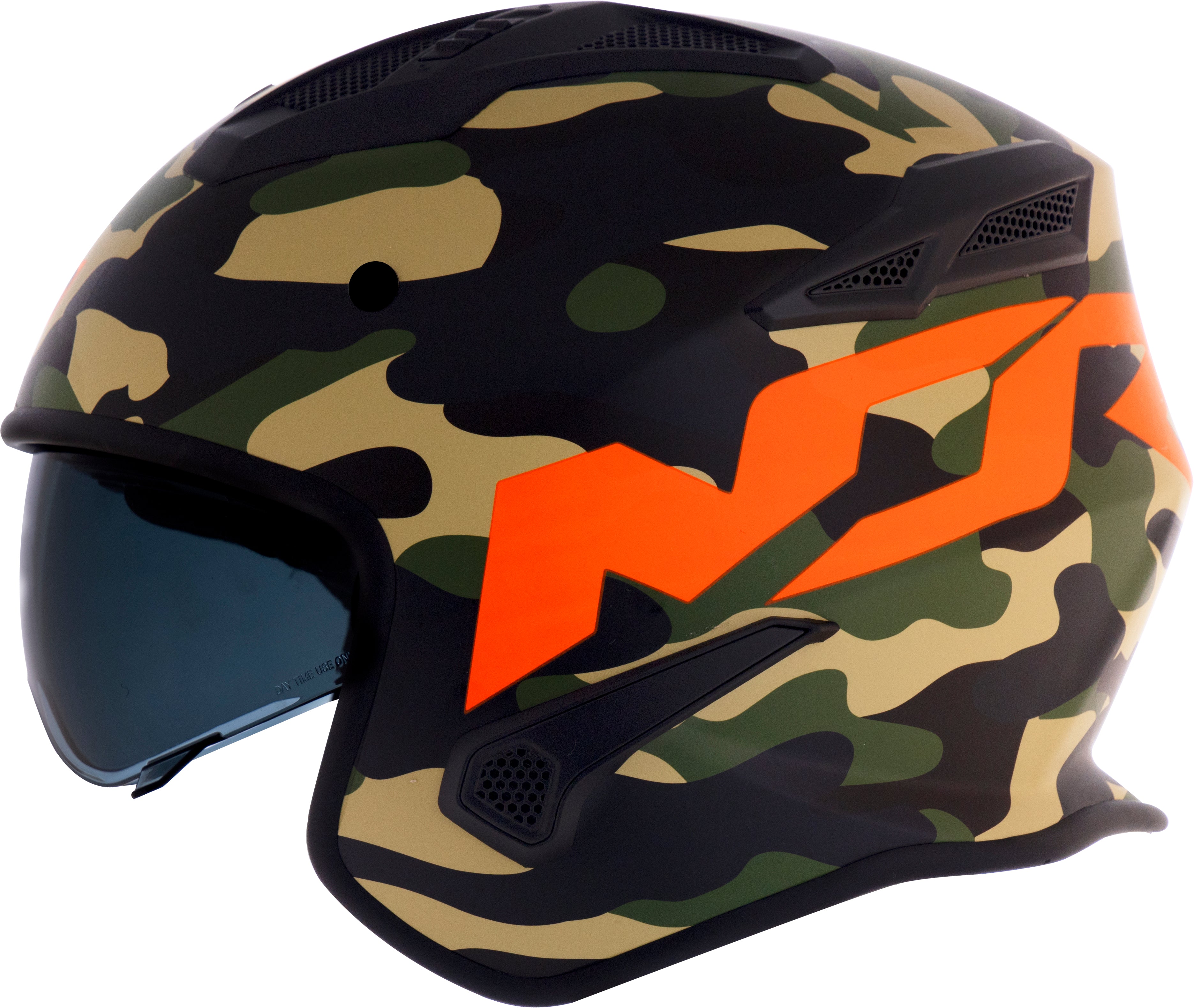 Capacete Norisk Darth Aircraft Camo Laranja