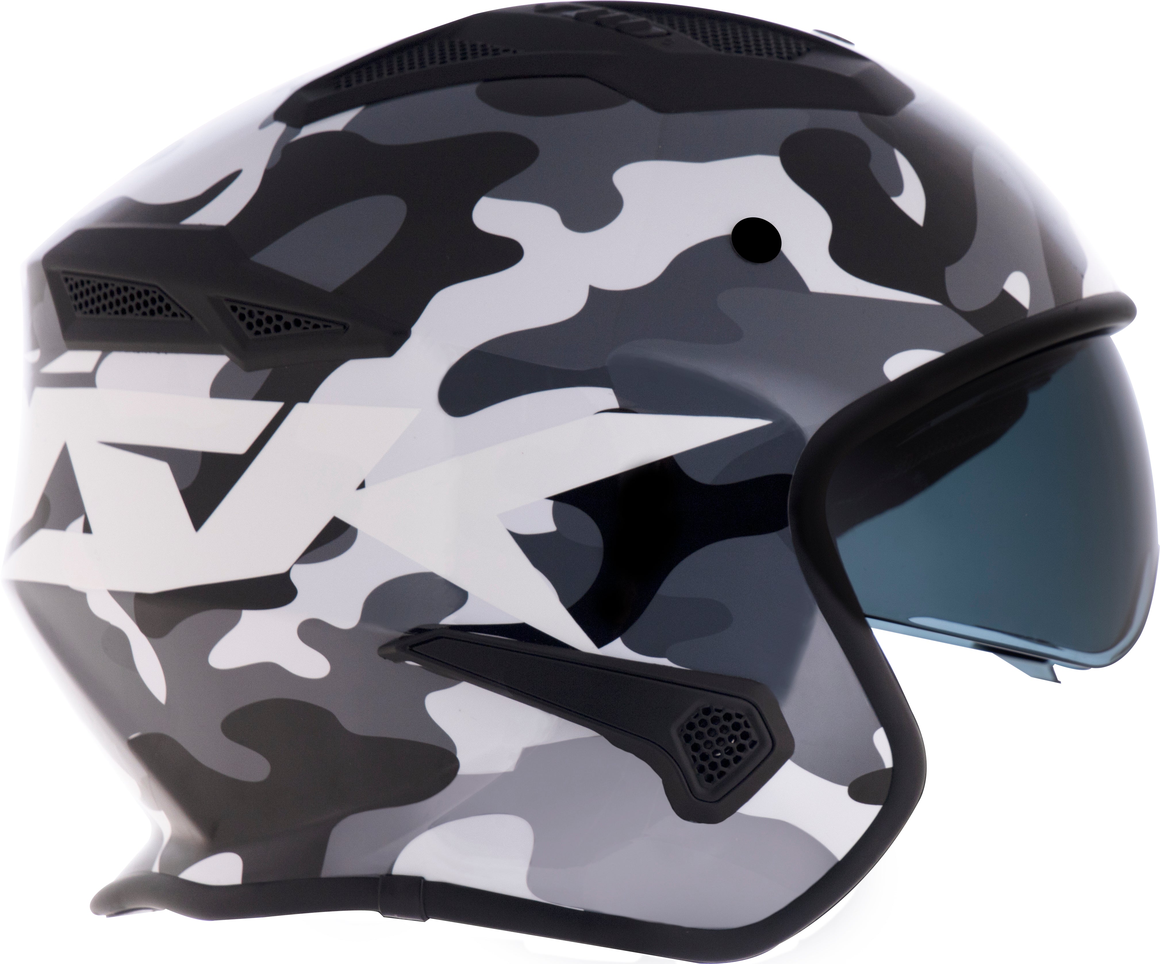 Capacete Norisk Darth Aircraft Camo Branco