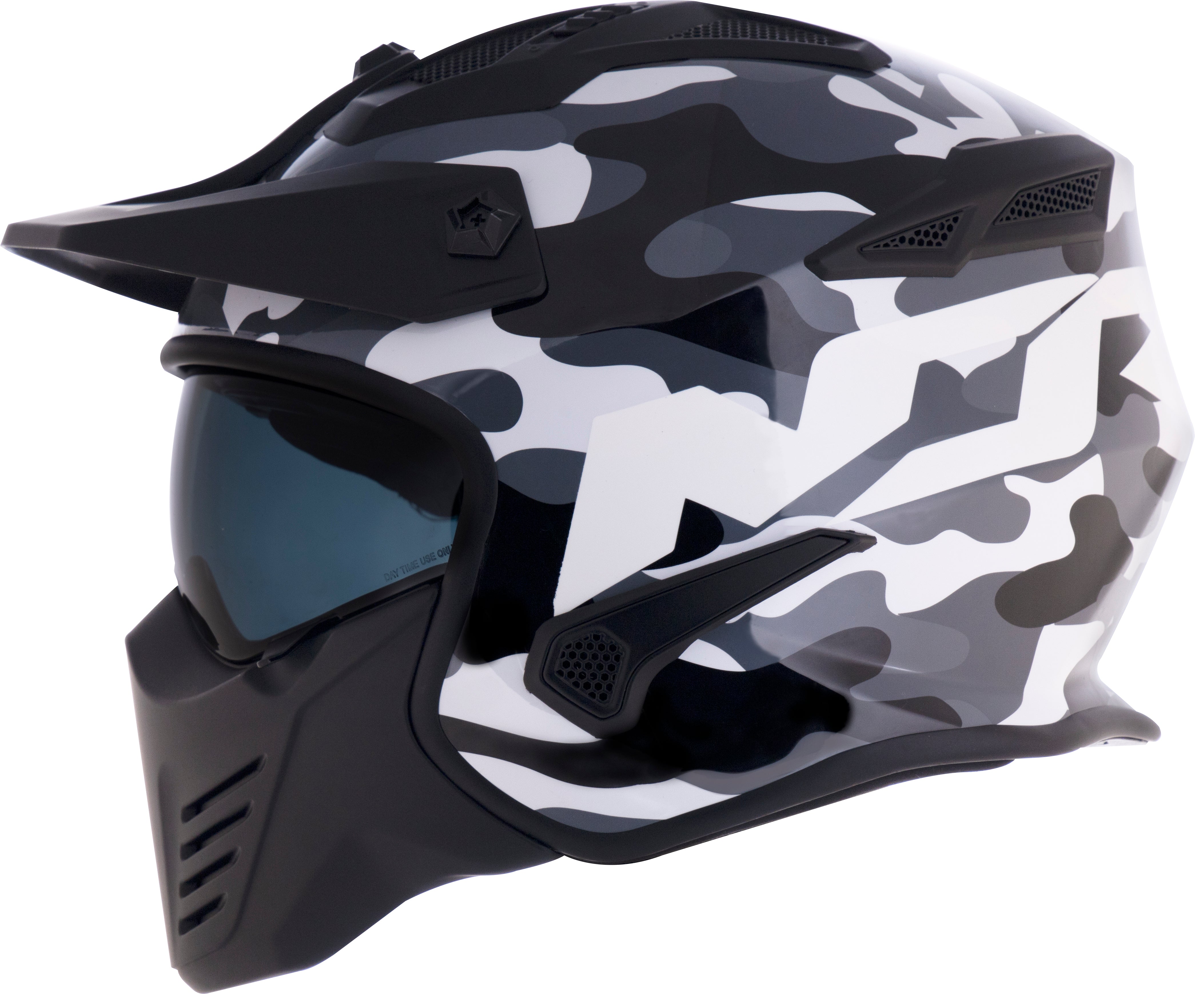 Capacete Norisk Darth Aircraft Camo Branco