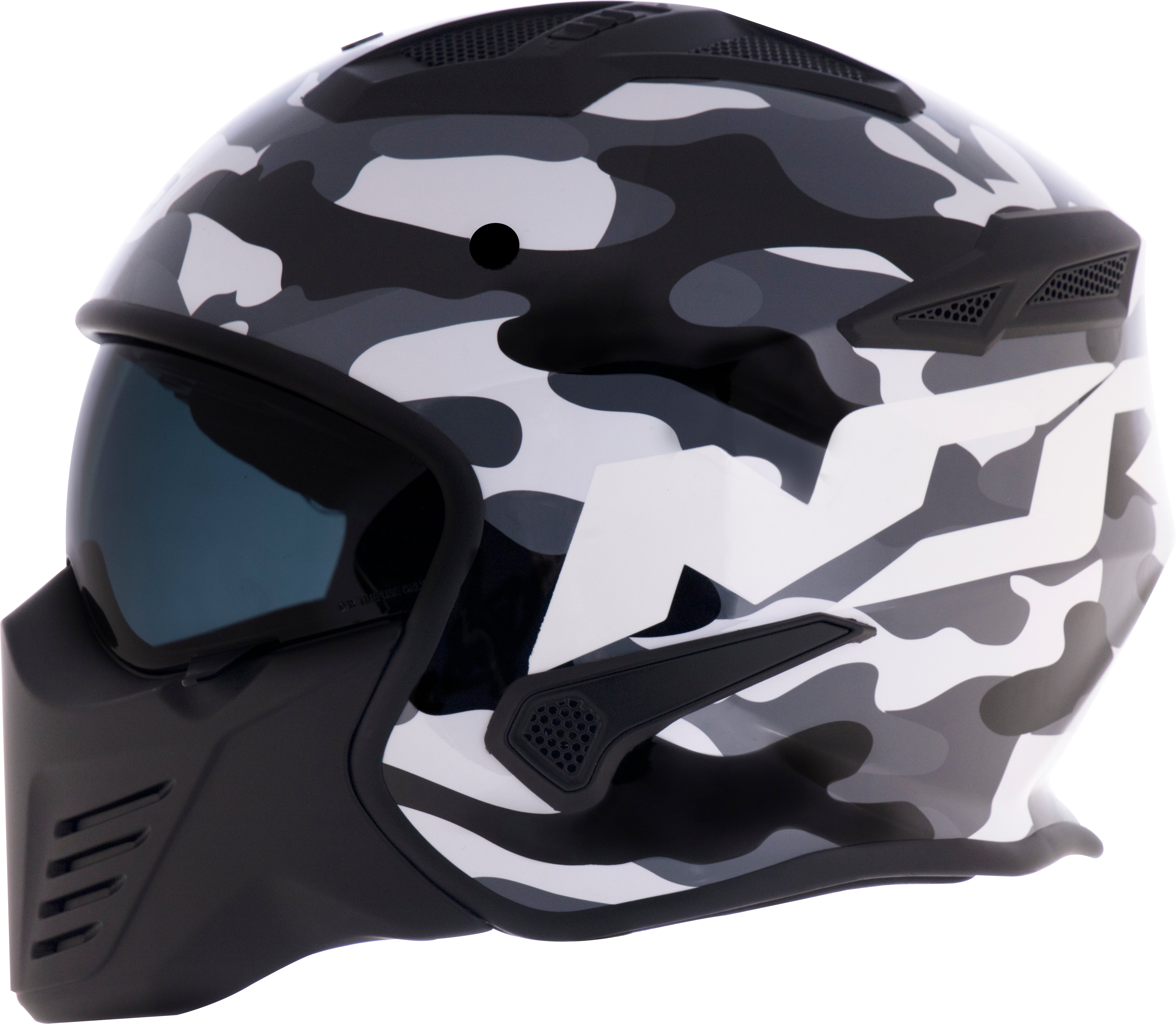 Capacete Norisk Darth Aircraft Camo Branco