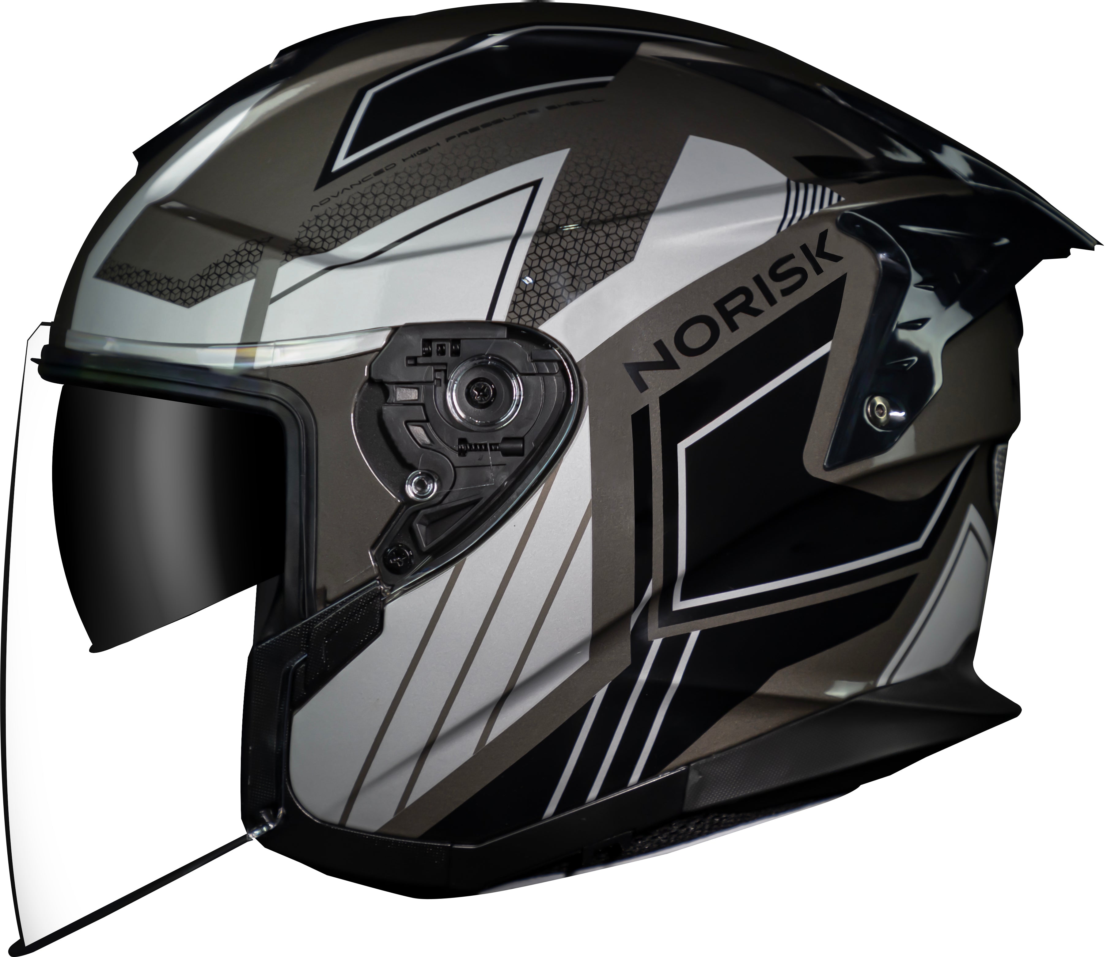 Capacete Norisk Downtown Provenza Titânio Preto