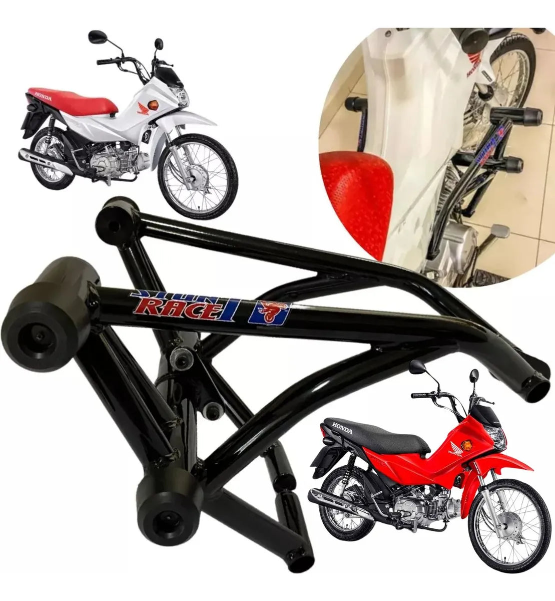 Protetor Stunt Race Street Cage Pop 110i Pop110 Pop110i