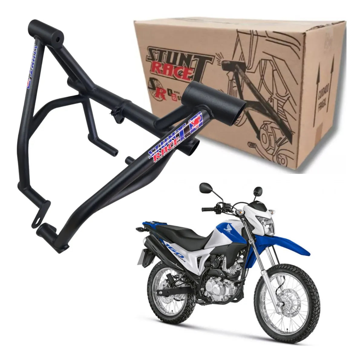 Protetor Motor Stunt Race Honda Xre 190 Nxr Bros 160