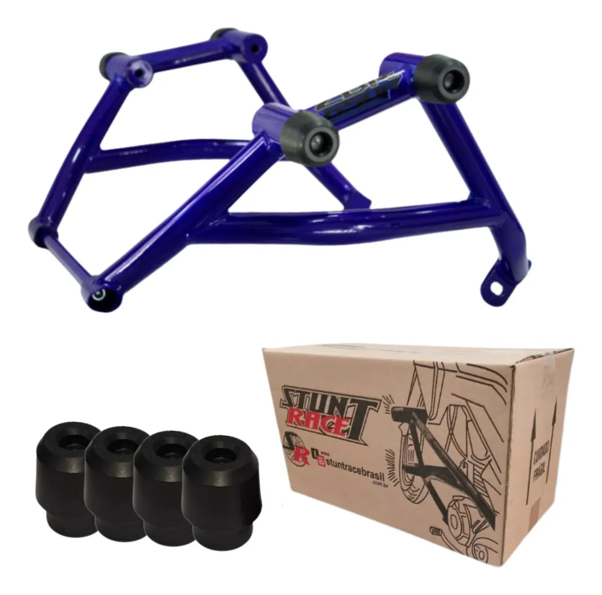 Protetor Motor Carenagem Stunt Race Honda Cb650f Cb650r Azul