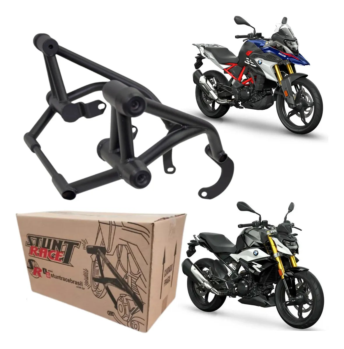 Protetor Motor Carenagem Stunt Race Bmw G310 R Gs Preto