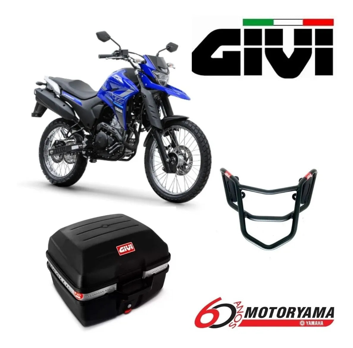 Baú Givi + Bagageiro Sr2141 E27 Lander 2019 2020 a 2022