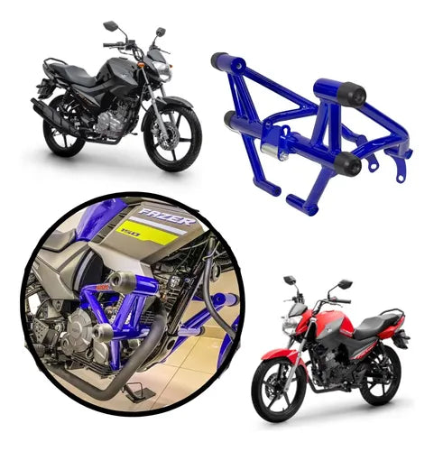 Protetor Motor Stunt Race Azul Factor 150 125 Fazer 150