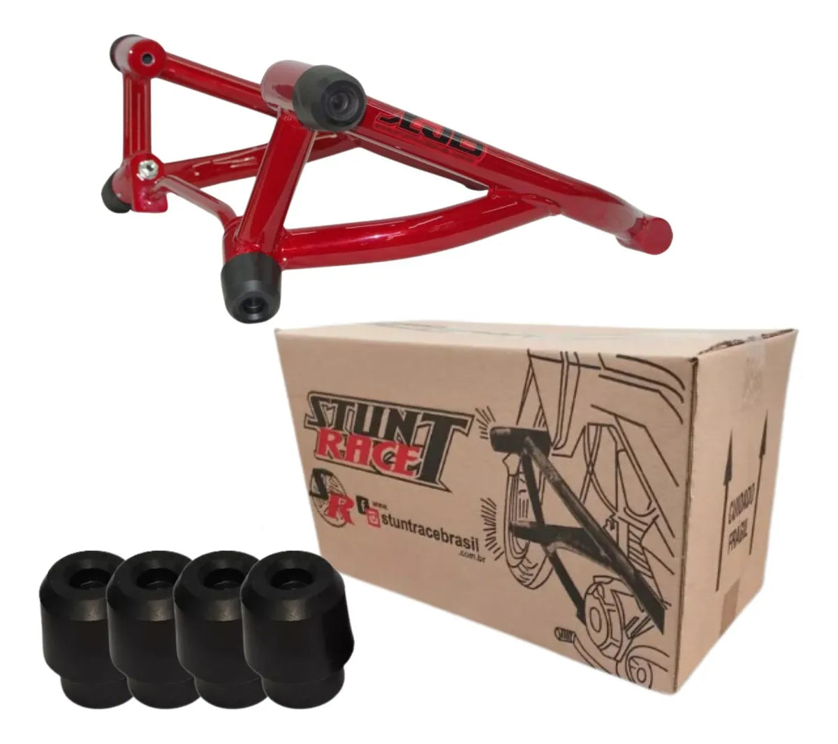 Protetor Motor Carenagem Stunt Race Xj6 2010-2018 Vermelho