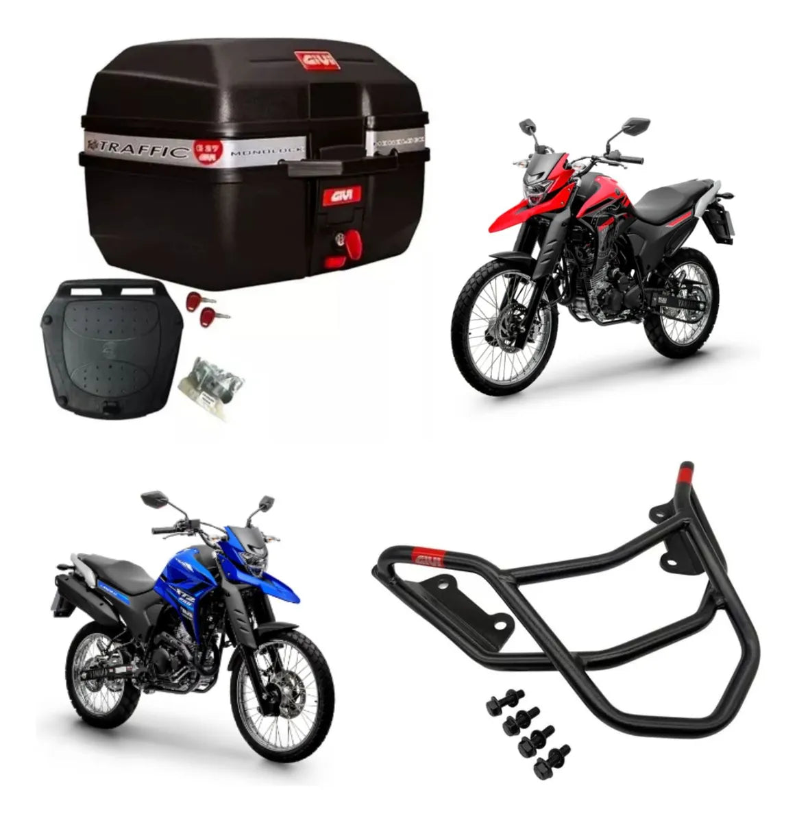 Baú Givi + Bagageiro Sr2141 E27 Lander 2019 2020 a 2022