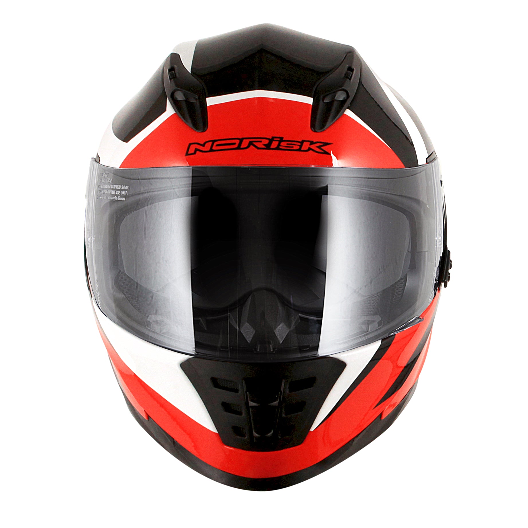 Capacete Norisk Soul Ridic Branco Vermelho