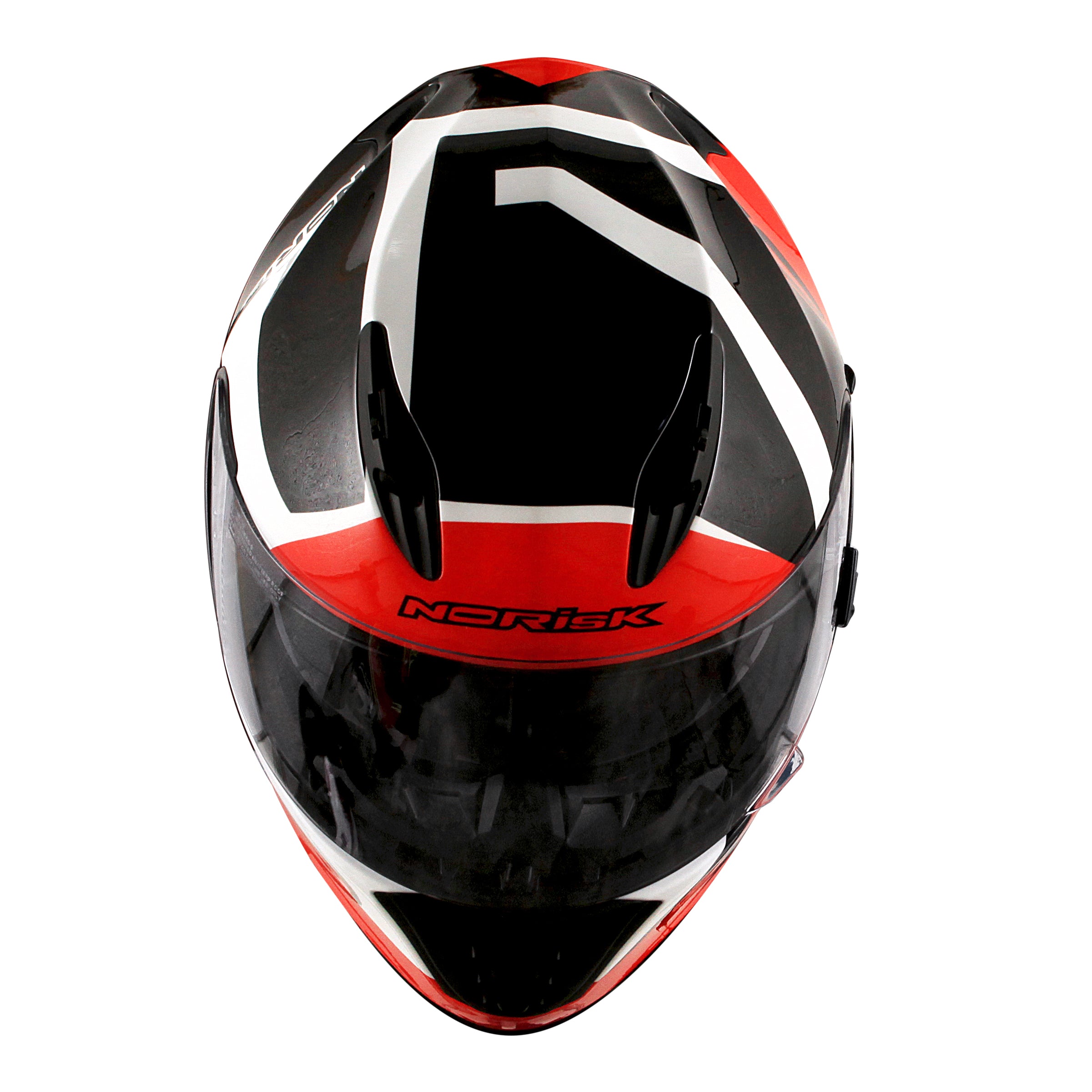 Capacete Norisk Soul Ridic Branco Vermelho