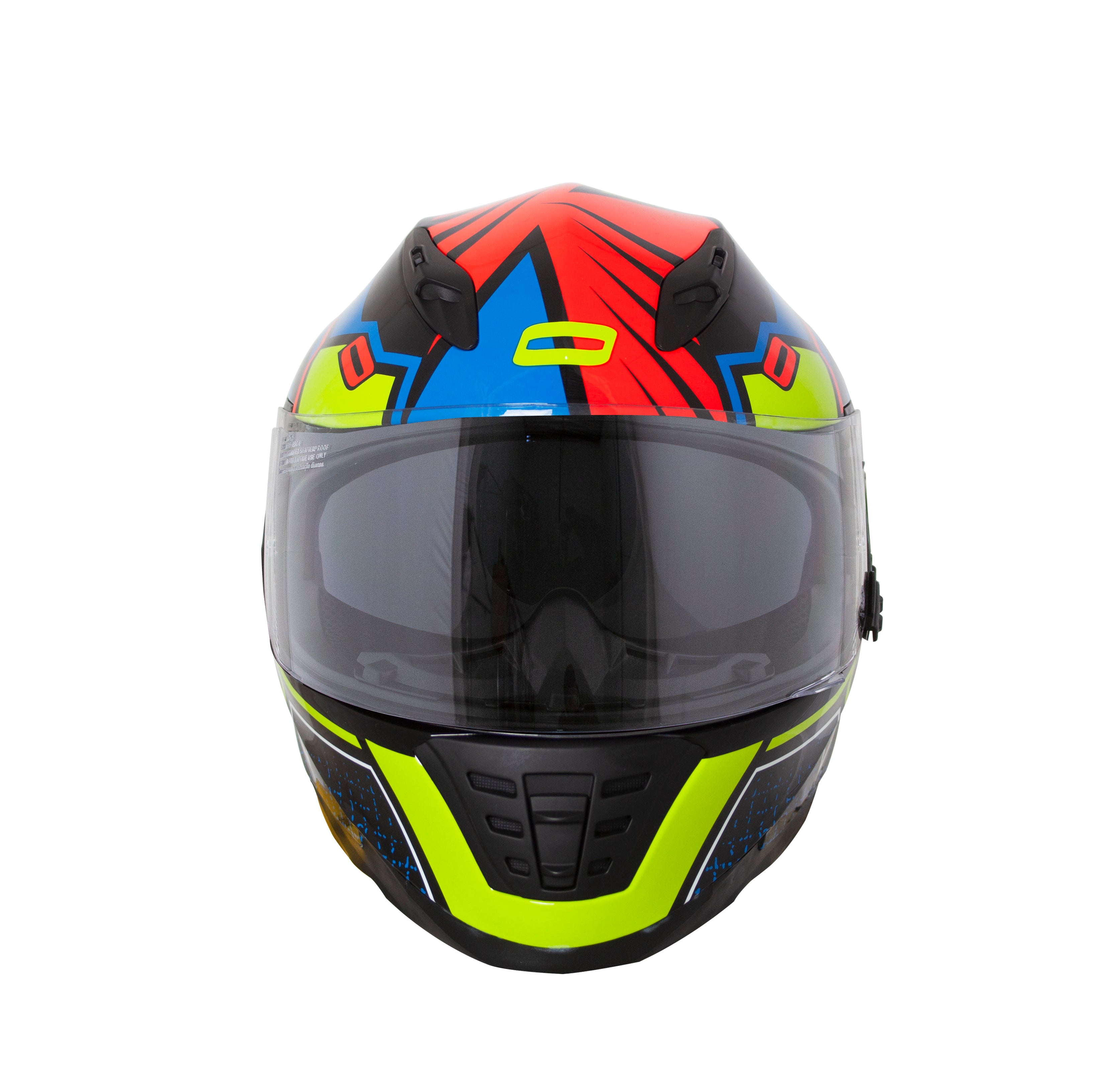 Capacete Norisk Soul Target Wizard Verde Vermelho