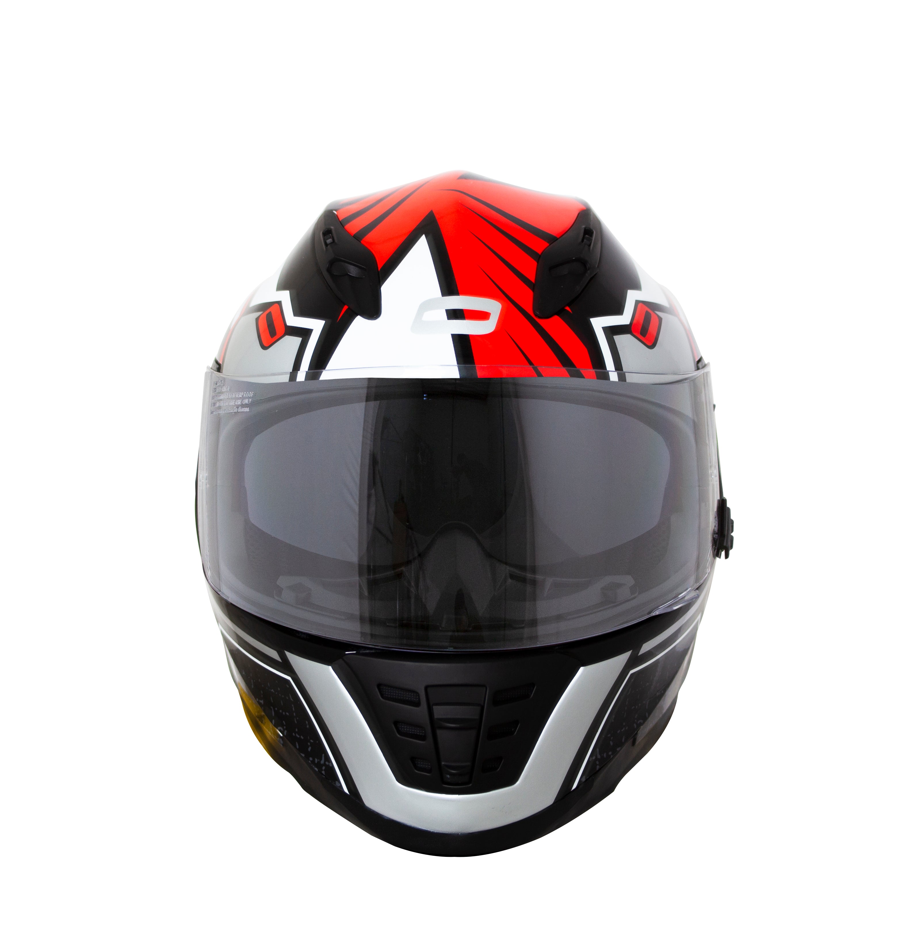 Capacete Norisk Soul Target Wizard Vermelho Prata
