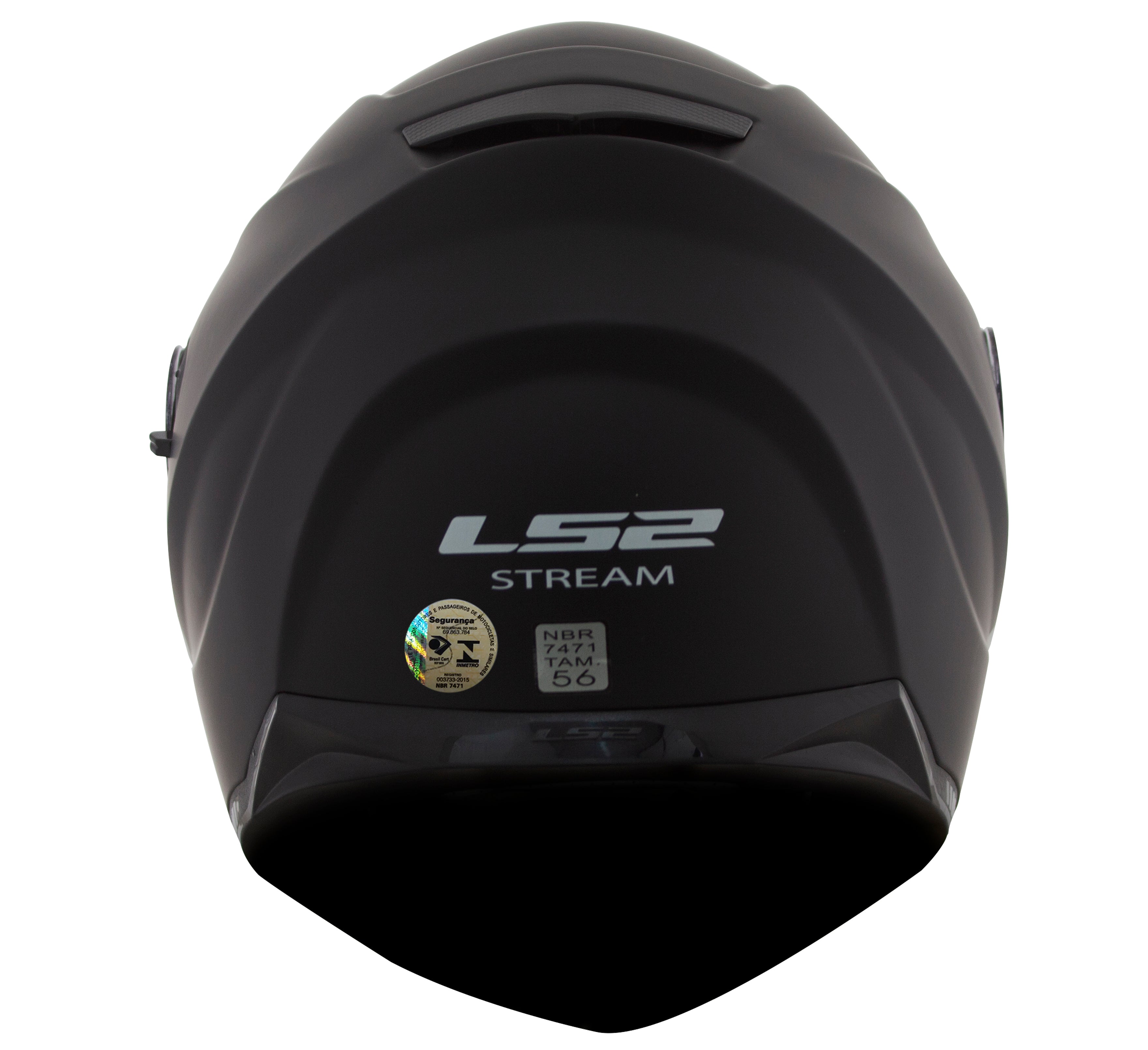 Capacete Ls2 Ff320 Stream Monocolor Preto Fosco