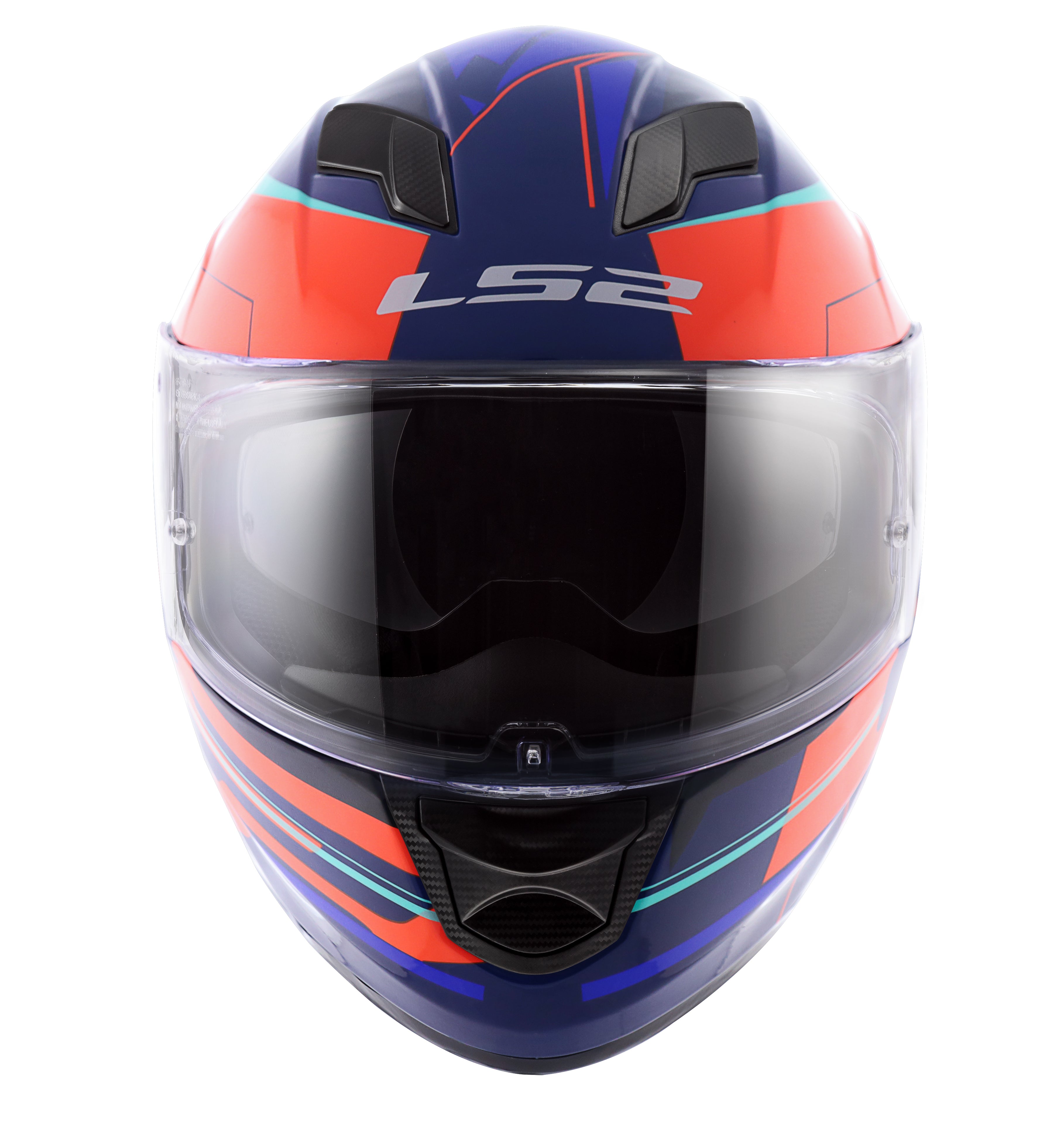 Capacete Ls2 Ff320 Stream Ixel Laranja Azul