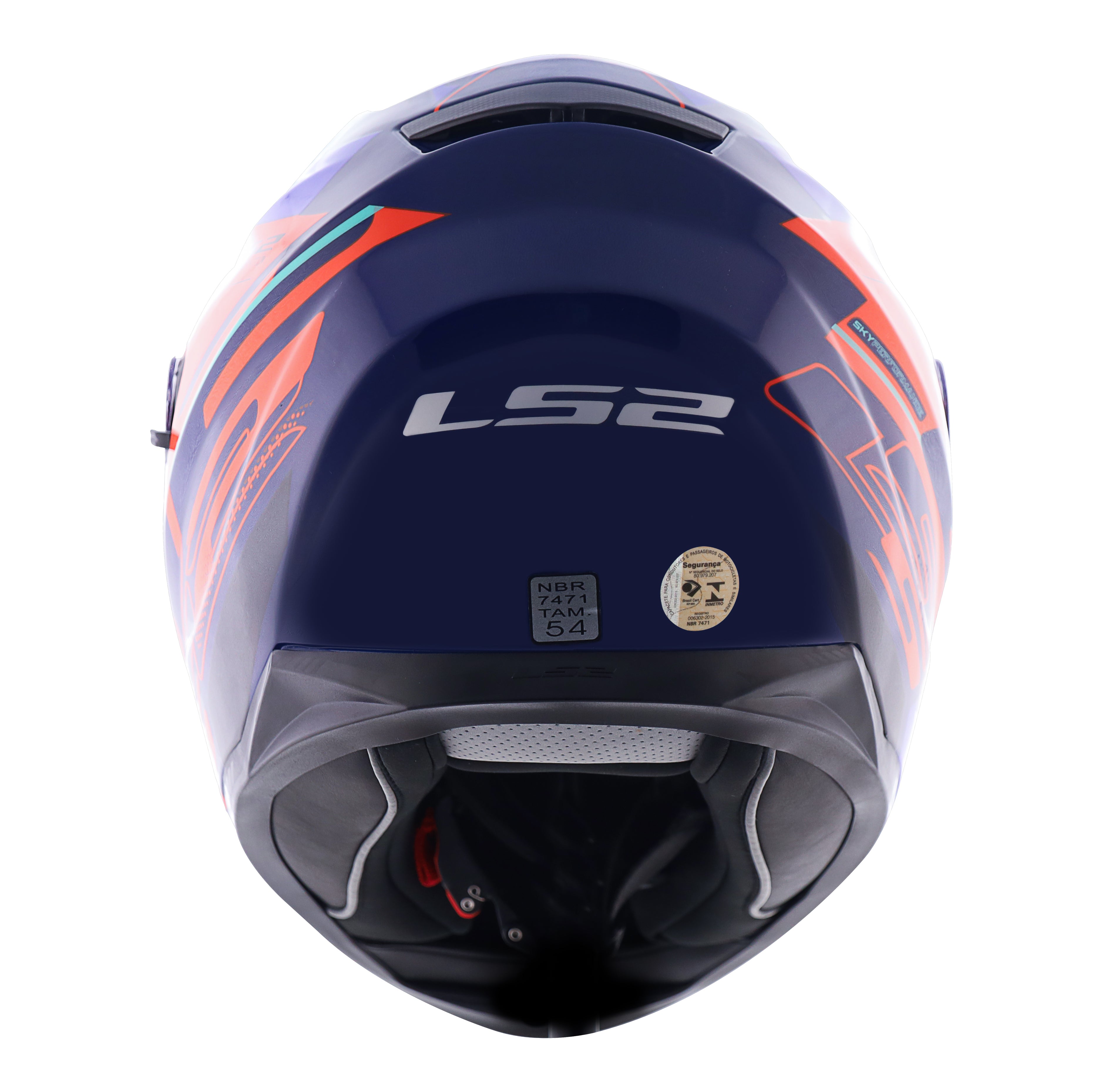 Capacete Ls2 Ff320 Stream Ixel Laranja Azul