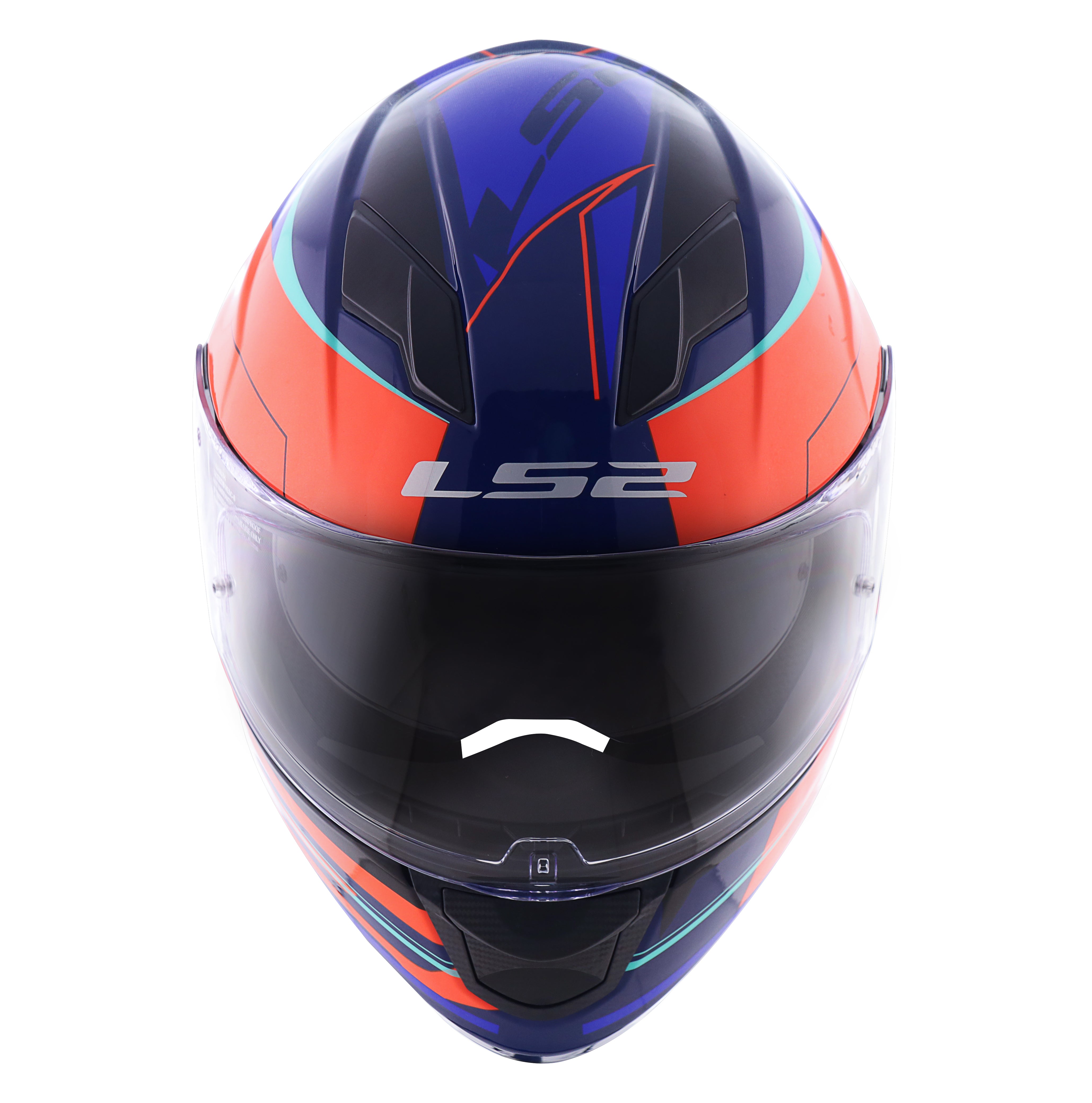 Capacete Ls2 Ff320 Stream Ixel Laranja Azul