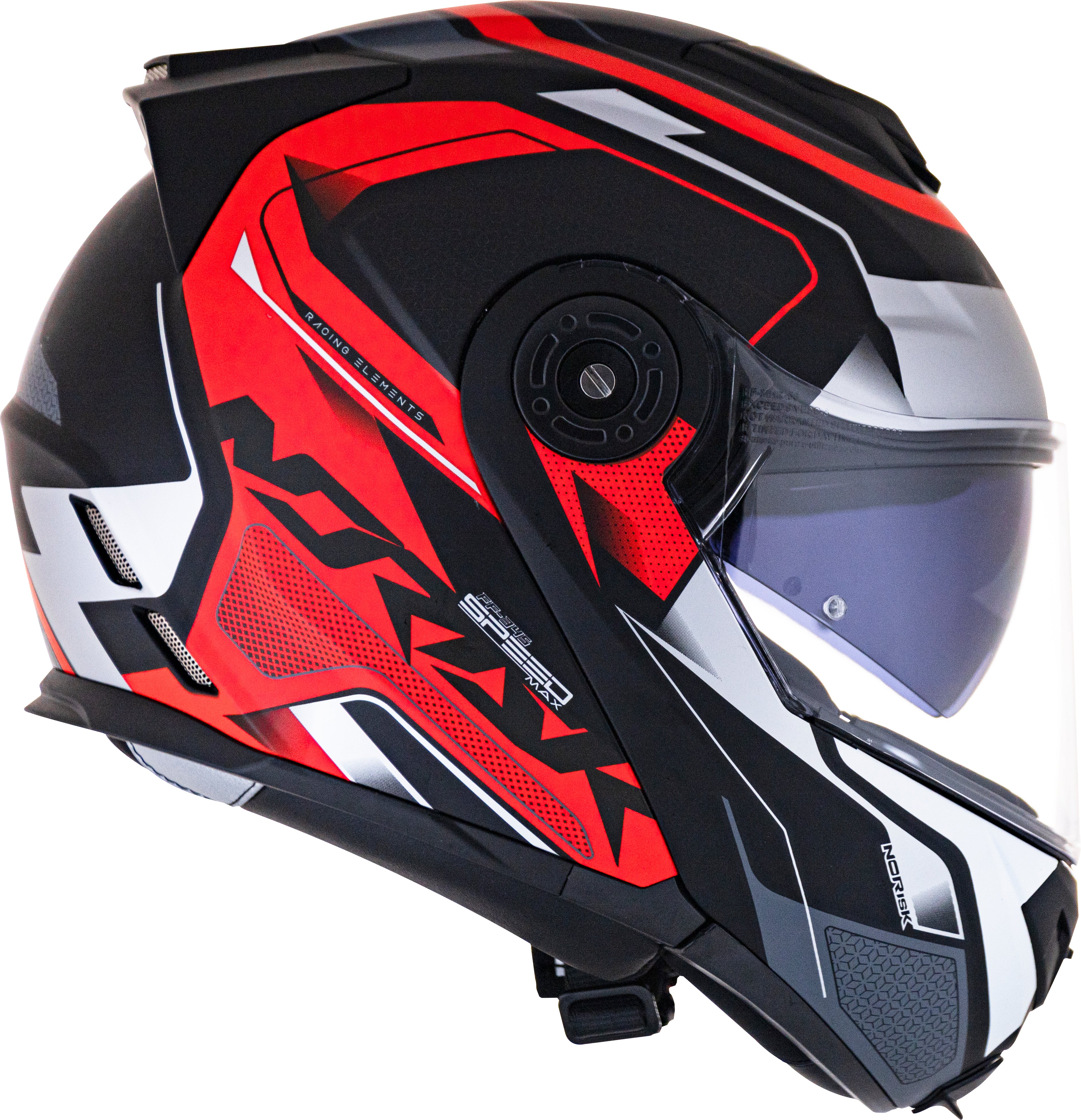 Capacete Norisk Route Speedmax Matt Preto Vermelho