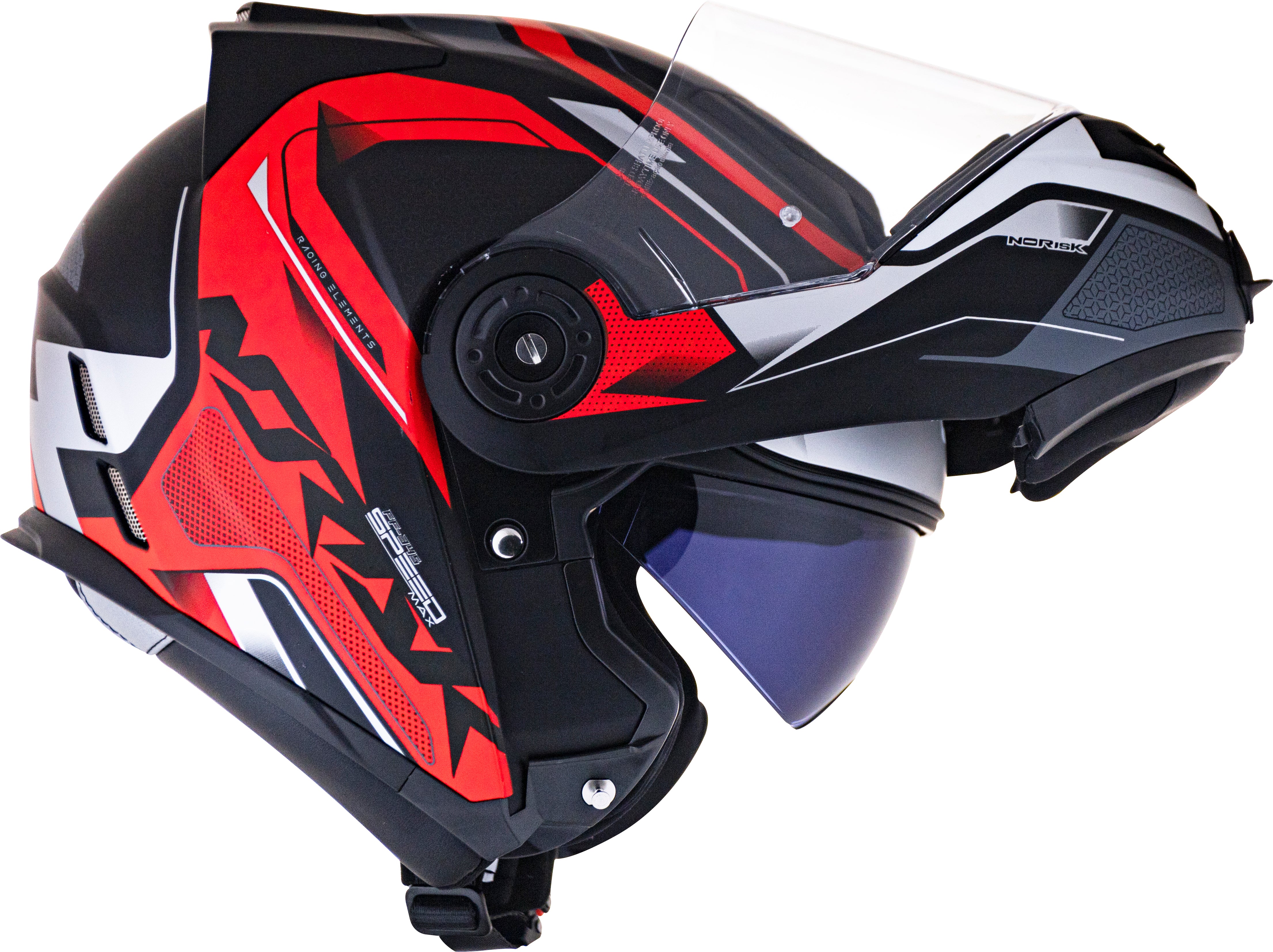 Capacete Norisk Route Speedmax Matt Preto Vermelho